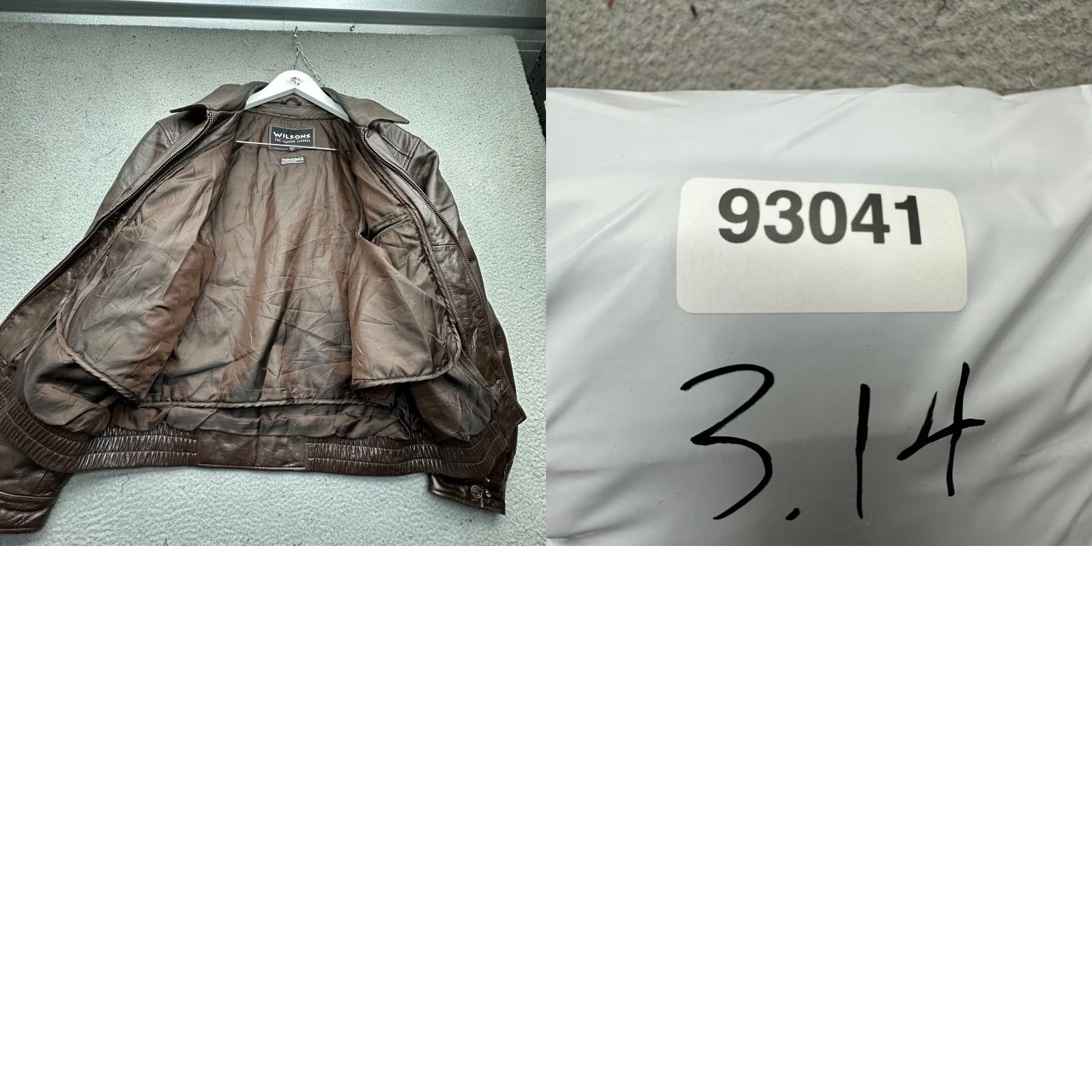 Vintage VINTAGE Wilsons Full Zip Bomber Jacket Mens L Brown Thinsulate Leather Bomber 90s, Fall/Winter, Short Length, Dry Clean Only, Regular Size Size US L / EU 52-54 / 3 - 9 Thumbnail