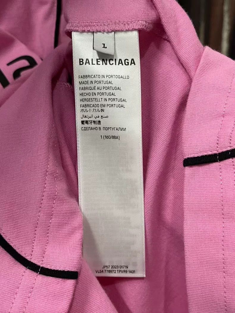 Balenciaga Balenciaga Long Sleeve Pink Soccer Jersey-2506 Size US M / EU 48-50 / 2 - 7 Thumbnail