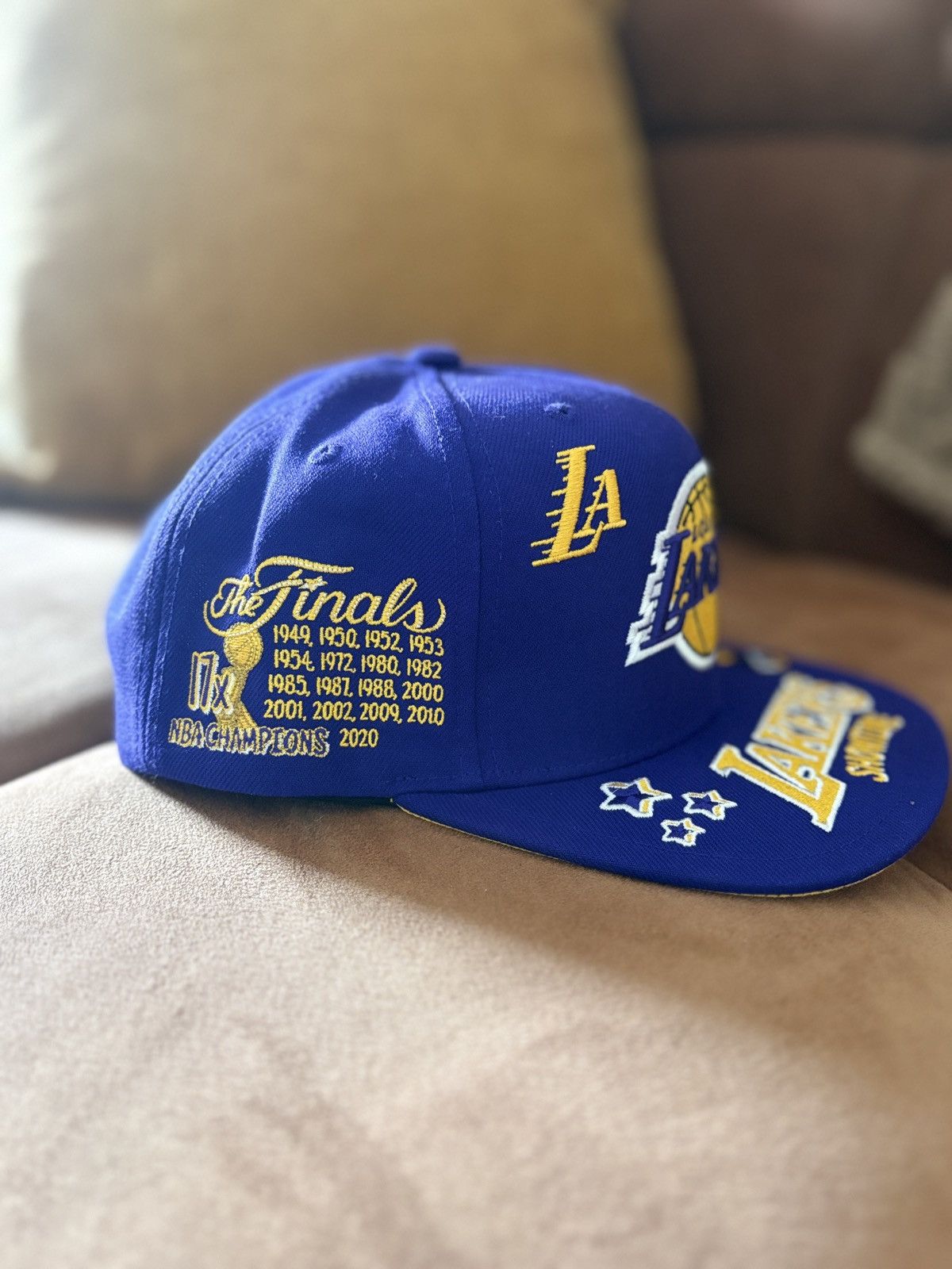 Mitchell & Ness Mitchell & Ness NBA ALL OUT Los Angeles Lakers Snapback Cap Size ONE SIZE - 3 Thumbnail