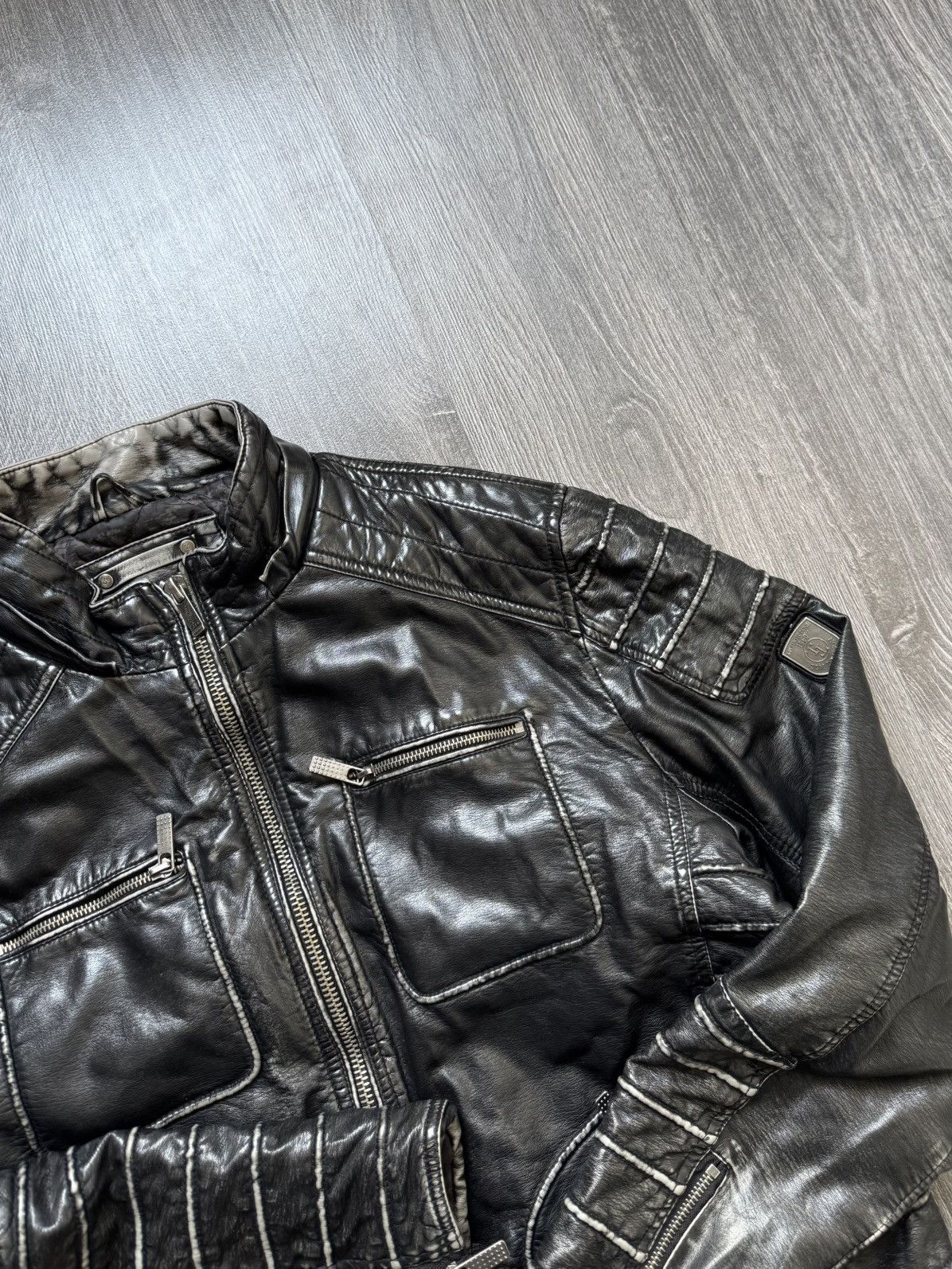 Japanese Brand Y2K Vintage Japanese Washed Diesel Style Jacket Size US XL / EU 56 / 4 - 6 Thumbnail