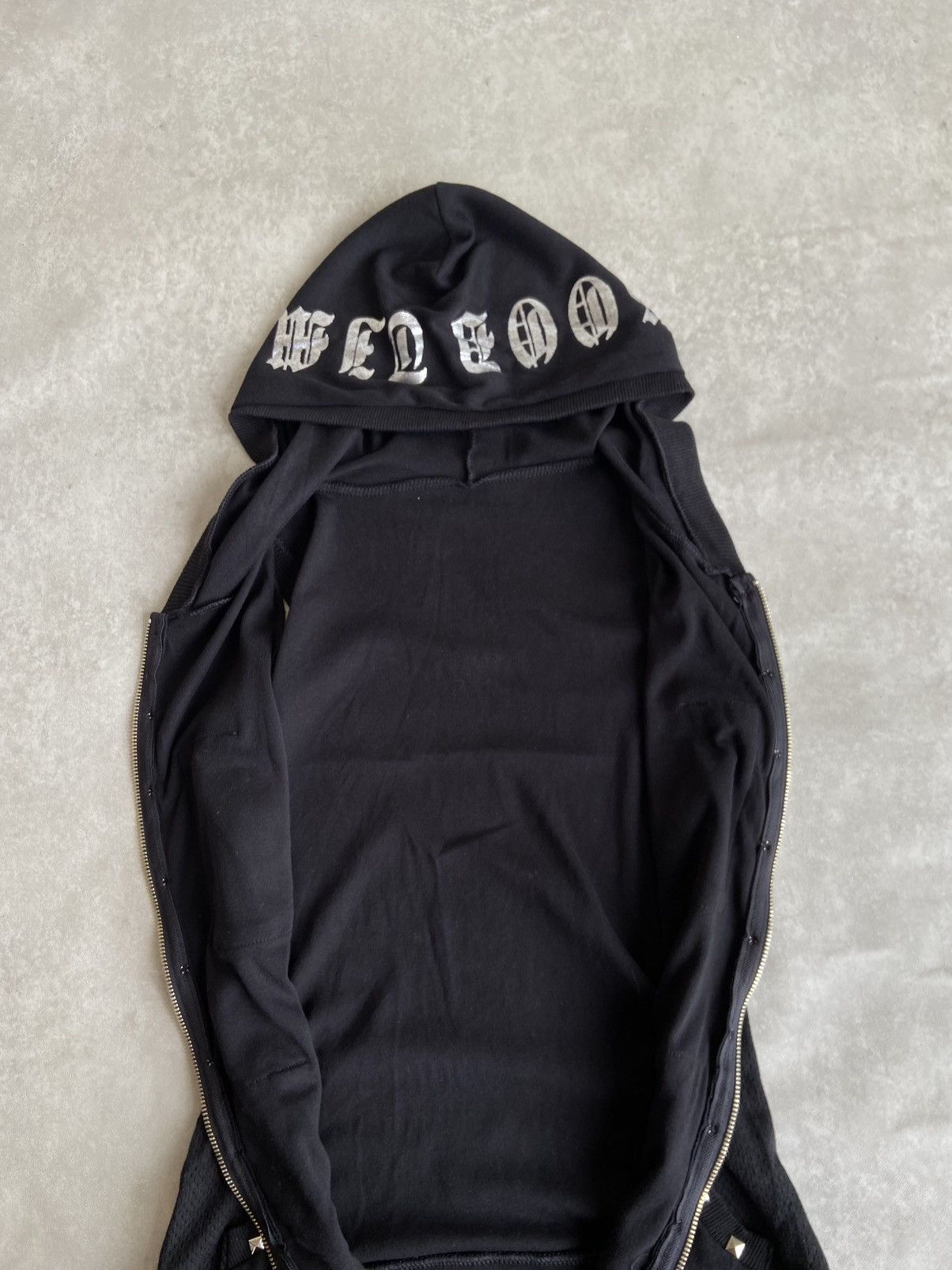 If Six Was Nine Vintage Y2K Sleeves Hoodie Chrome Punk Style Size US M / EU 48-50 / 2 - 7 Thumbnail