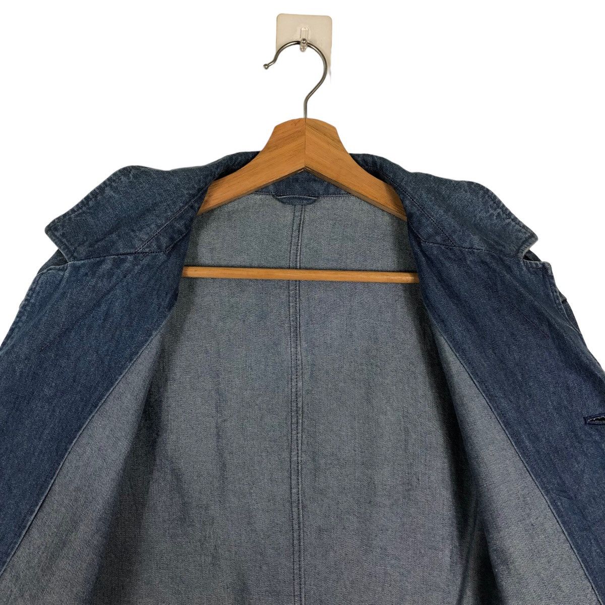 Issey Miyake 🔥Denim Chore Work Jacket Warm Hearted Man Issey Miyake Size US L / EU 52-54 / 3 - 11 Thumbnail