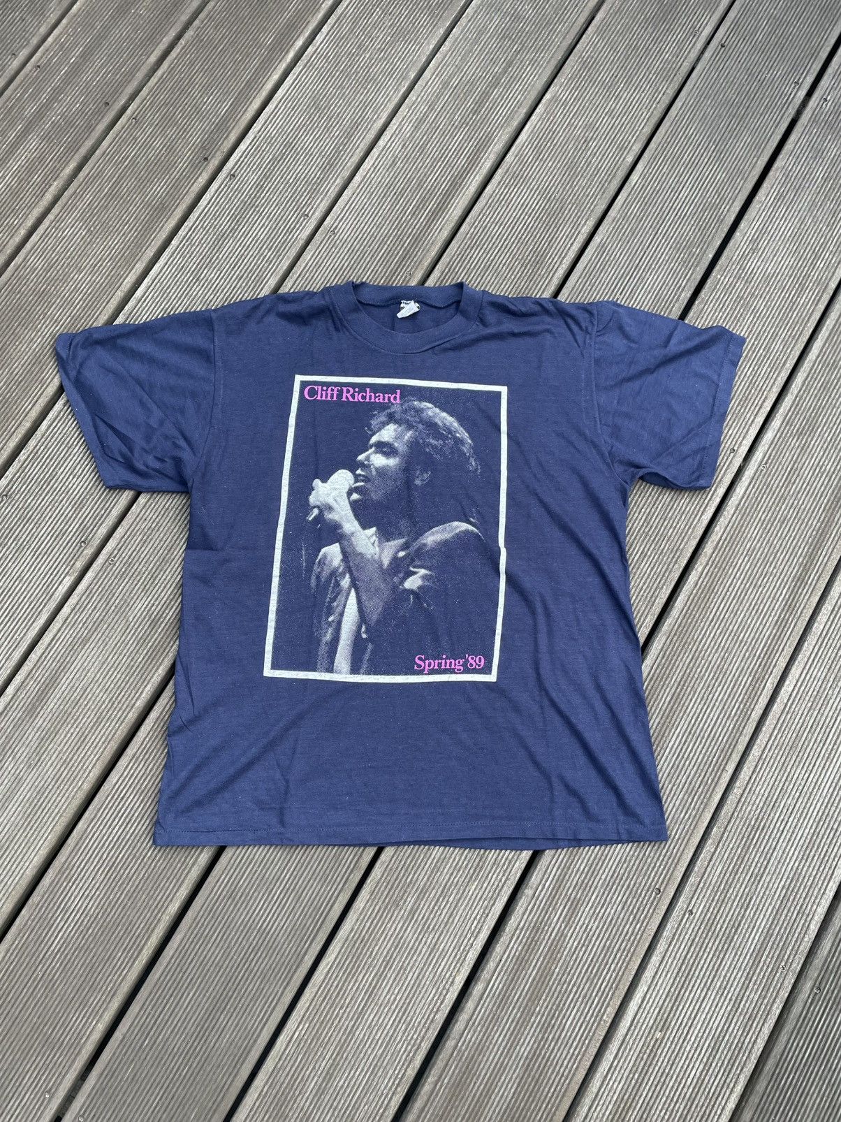Band Tees Vintage Cliff Richard Set Tour Shirts 1990-1992 Size US XL / EU 56 / 4 - 7 Thumbnail