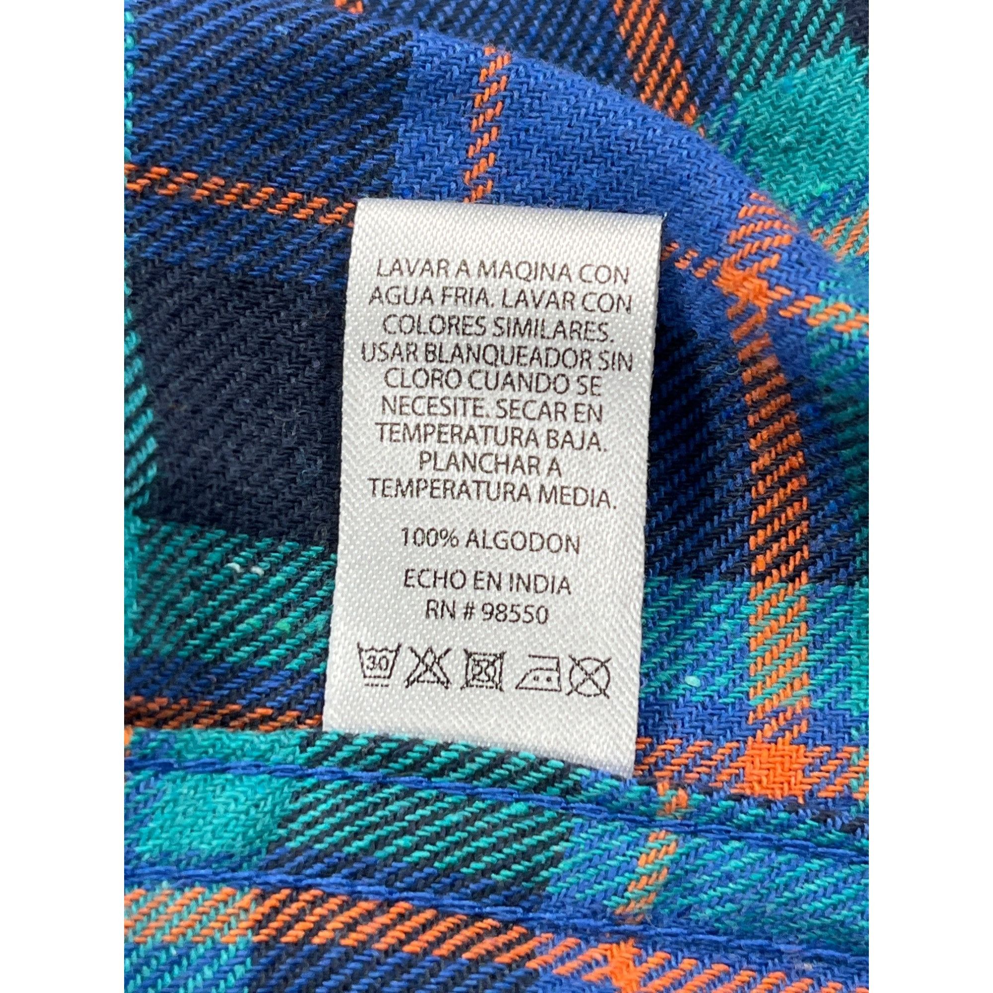Designer Knox And Lane SKU 7584 Mens Flannel Plaid Shirt Blue and Gre Size US L / EU 52-54 / 3 - 10 Thumbnail