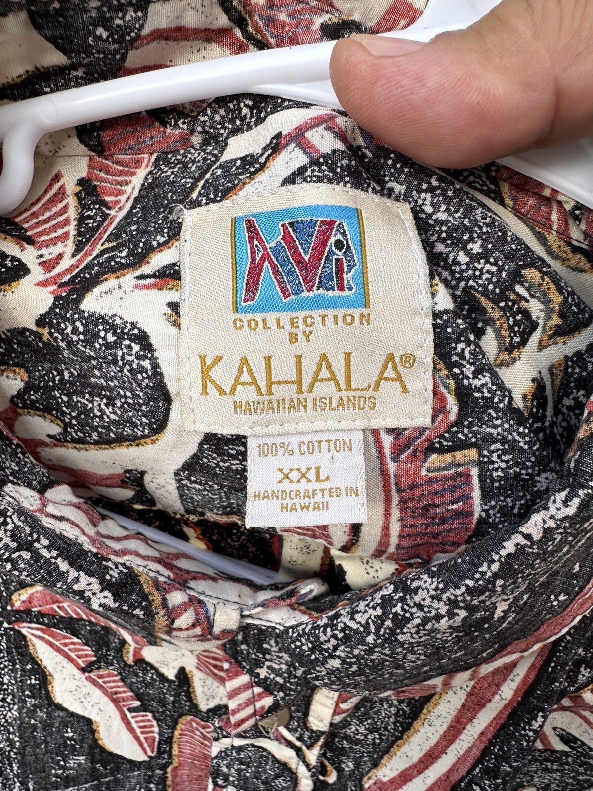 Other Kahala Hawaiian Print Full Button Red/Black Men's XXL Size US XXL / EU 58 / 5 - 4 Thumbnail