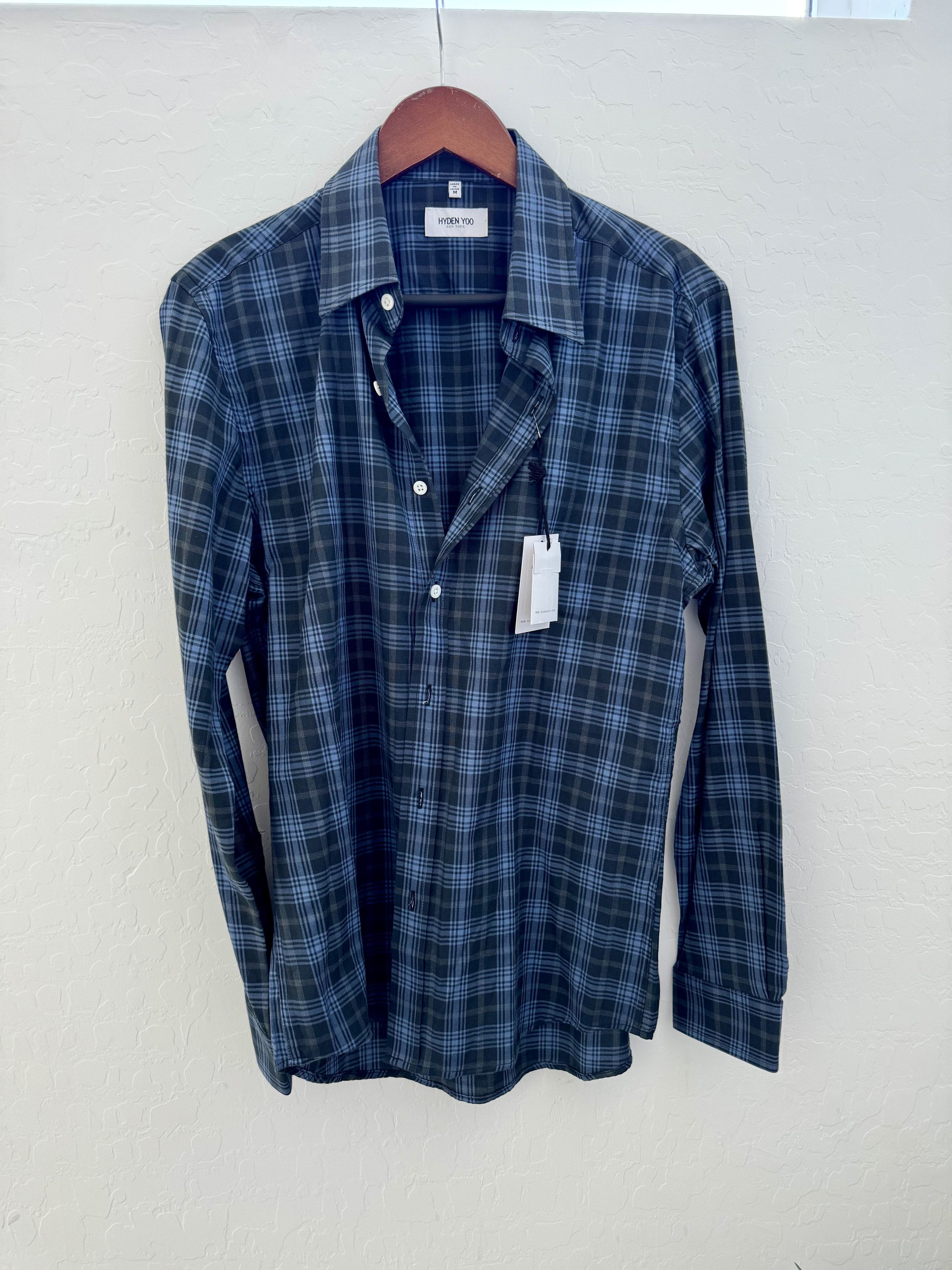 Hyden Yoo Plaid Casual Dress Shirt Size US M / EU 48-50 / 2 - 1 Thumbnail
