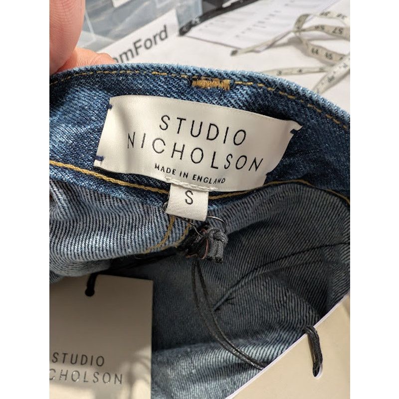 Studio Nicholson o1rshd1 Washed Denim in Indigo Size US 30 / EU 46 - 18 Thumbnail