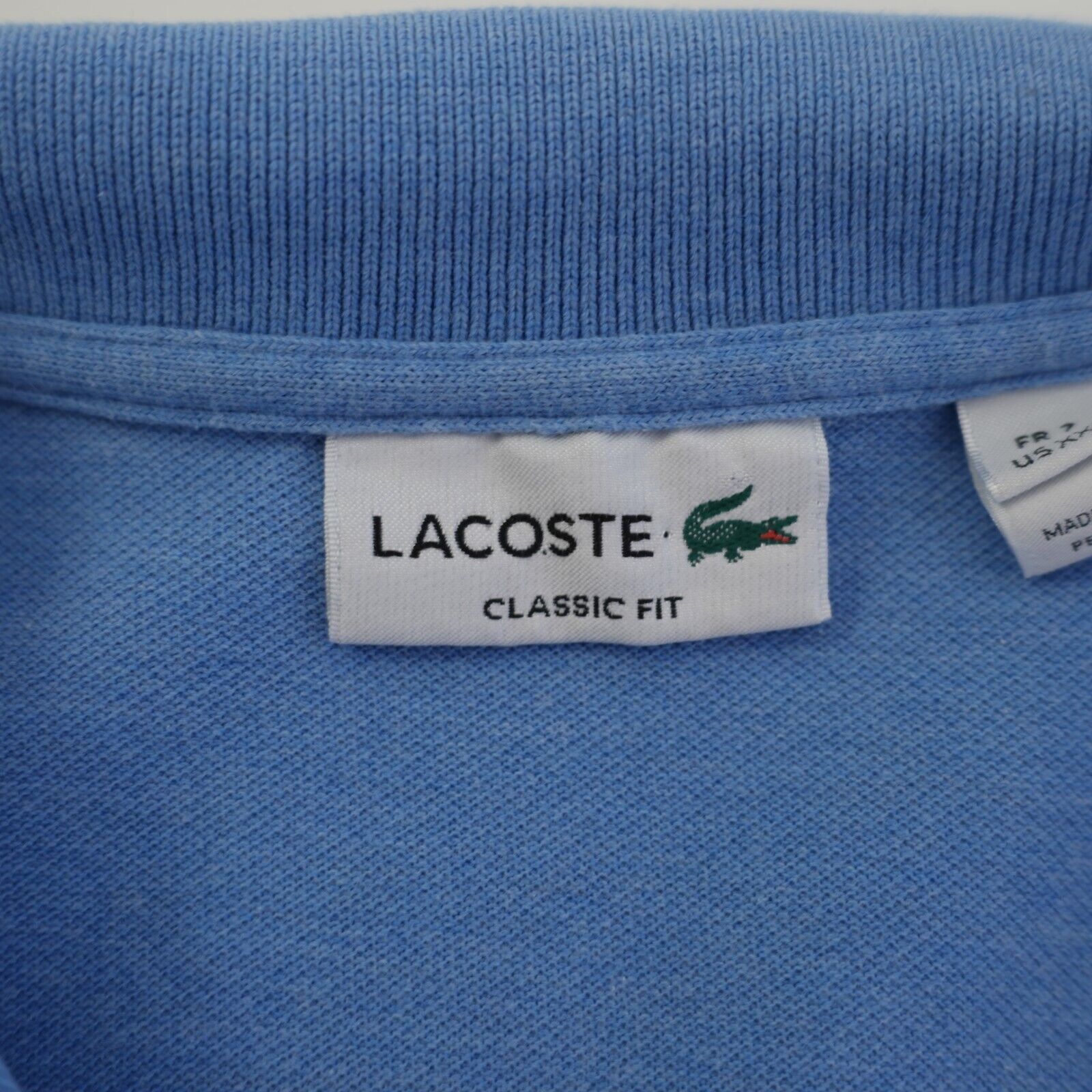 Lacoste Lacoste Classic Fit Blue Size 7 Collared Polo Shirt Short Sl Size US XL / EU 56 / 4 - 9 Thumbnail