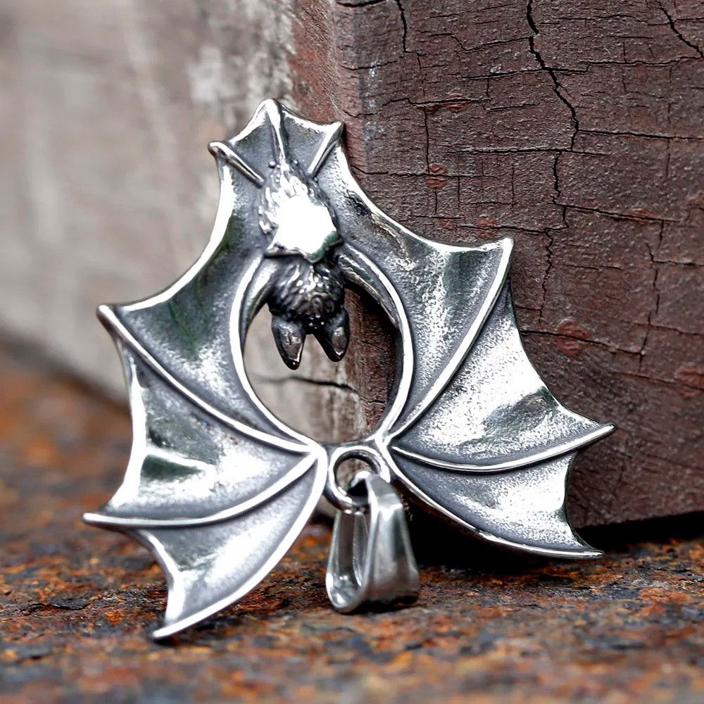Jewelry Bat Pendant Detailed Necklace Size ONE SIZE - 2 Thumbnail