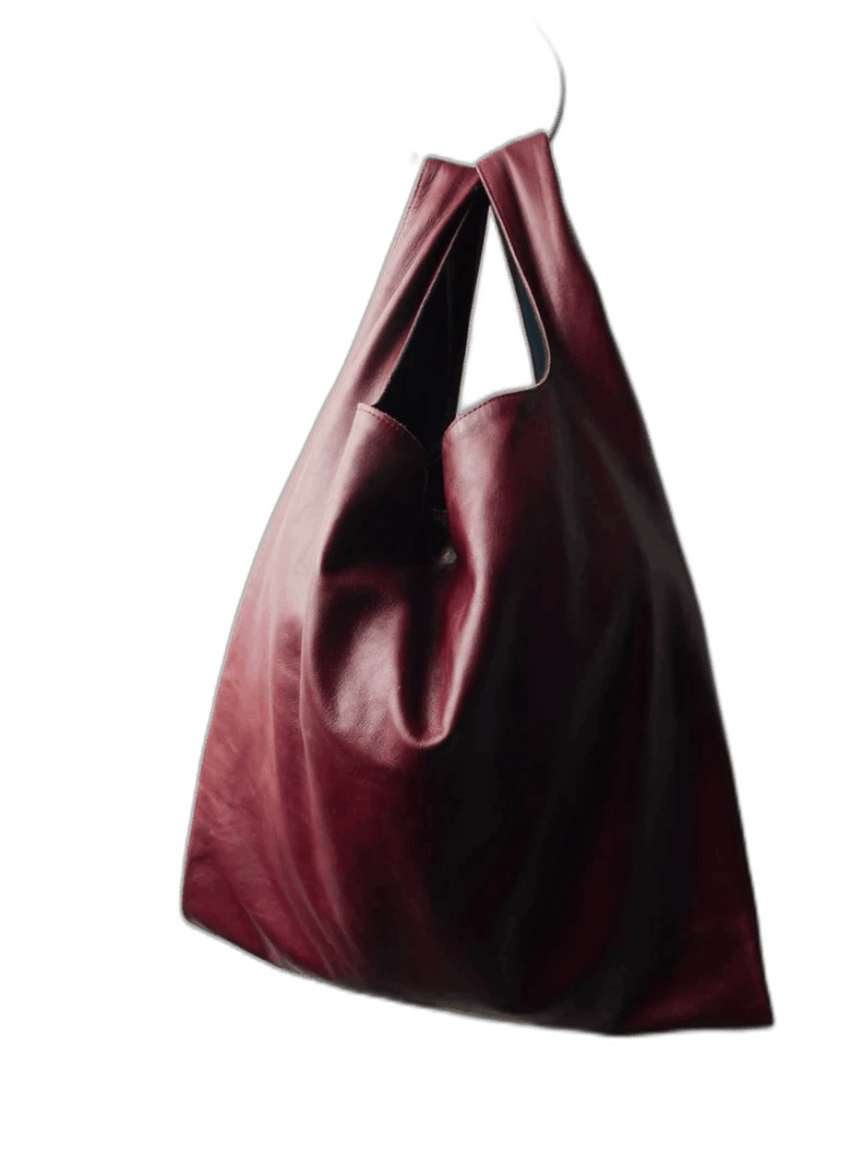 Junya Watanabe Leather Tote Bag in Red, Men's