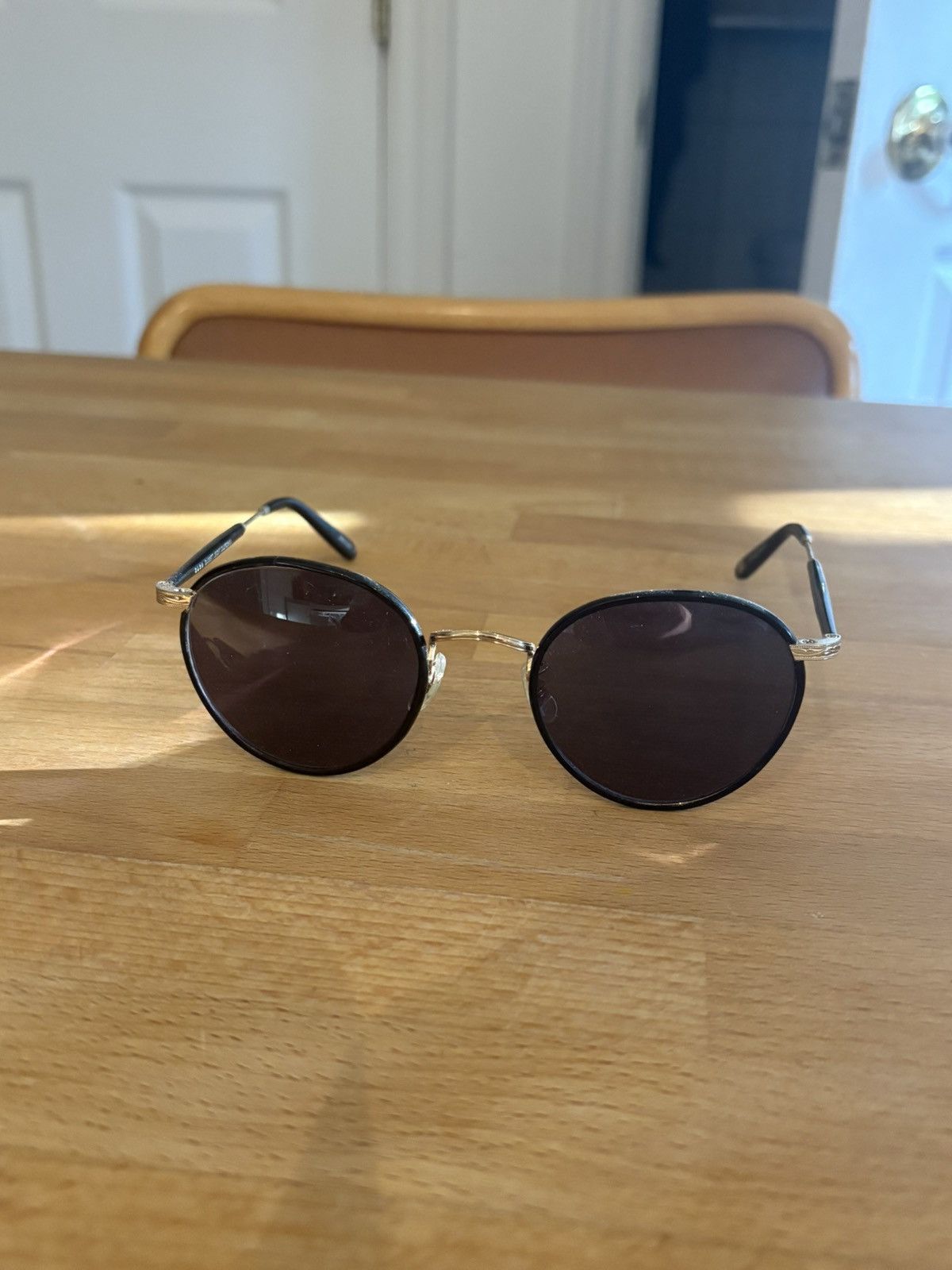 Garrett Leight Garrett Leight California black and gold Wilson Size ONE SIZE - 6 Thumbnail