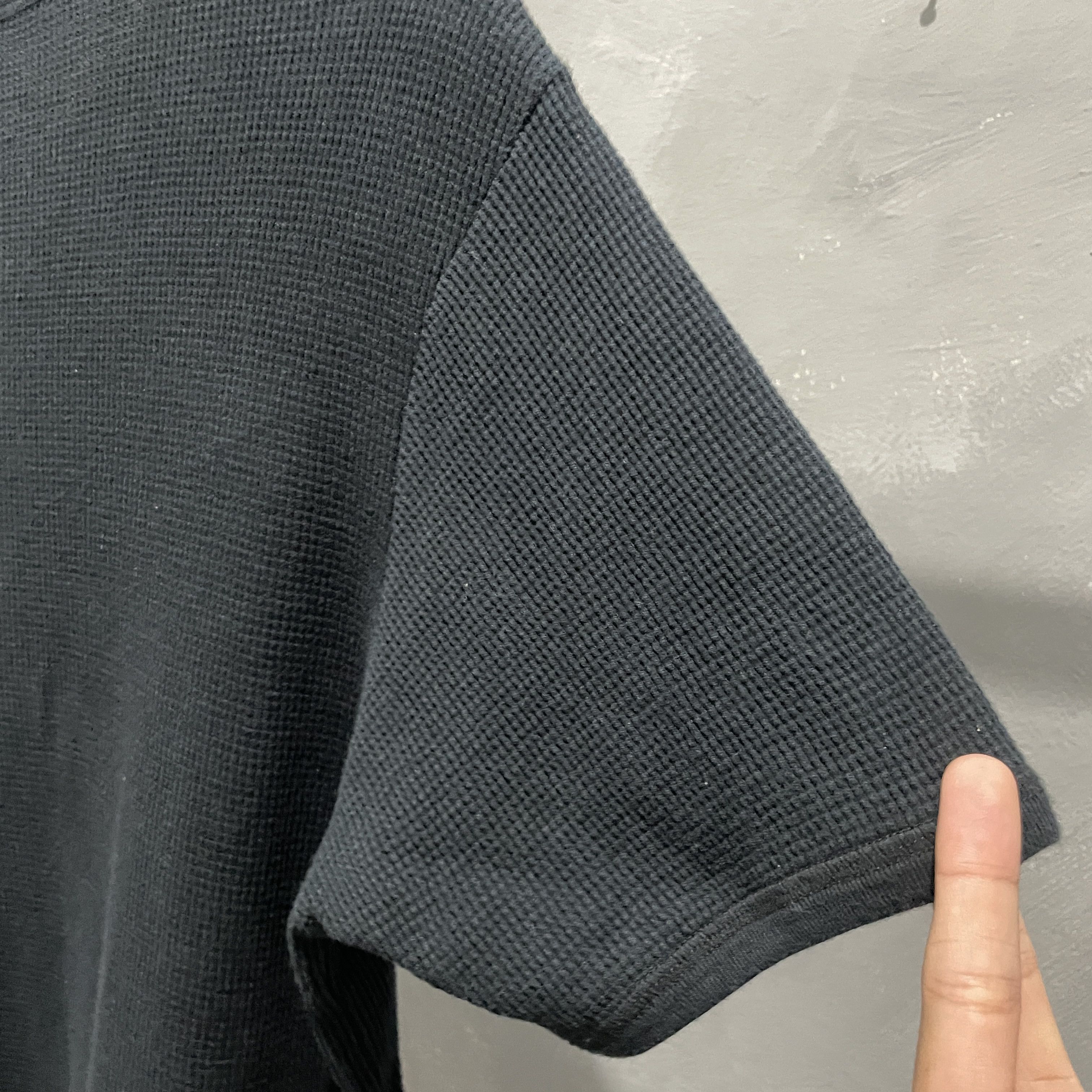 Burberry Vintage Burberry Black Label Thermal Short Sleeve Henley Size US L / EU 52-54 / 3 - 9 Thumbnail