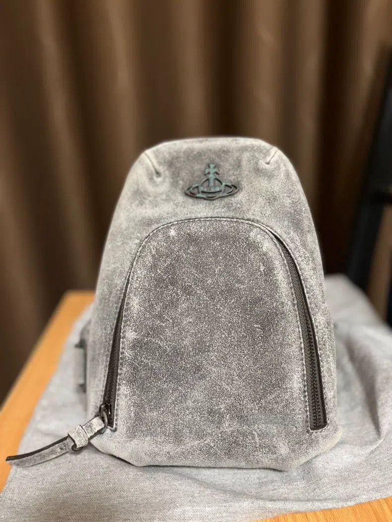 Vivienne Westwood Vivienne Westwood Desert Style Crossbody Chest Bag, Grey V Size ONE SIZE - 2 Thumbnail