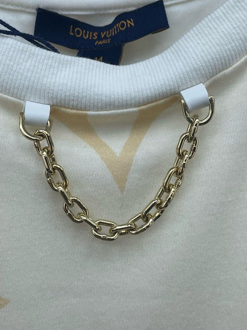 Louis Vuitton Louis Vuitton Ruffle gradient logo chain short sleeves Size M / US 6-8 / IT 42-44 - 5 Thumbnail
