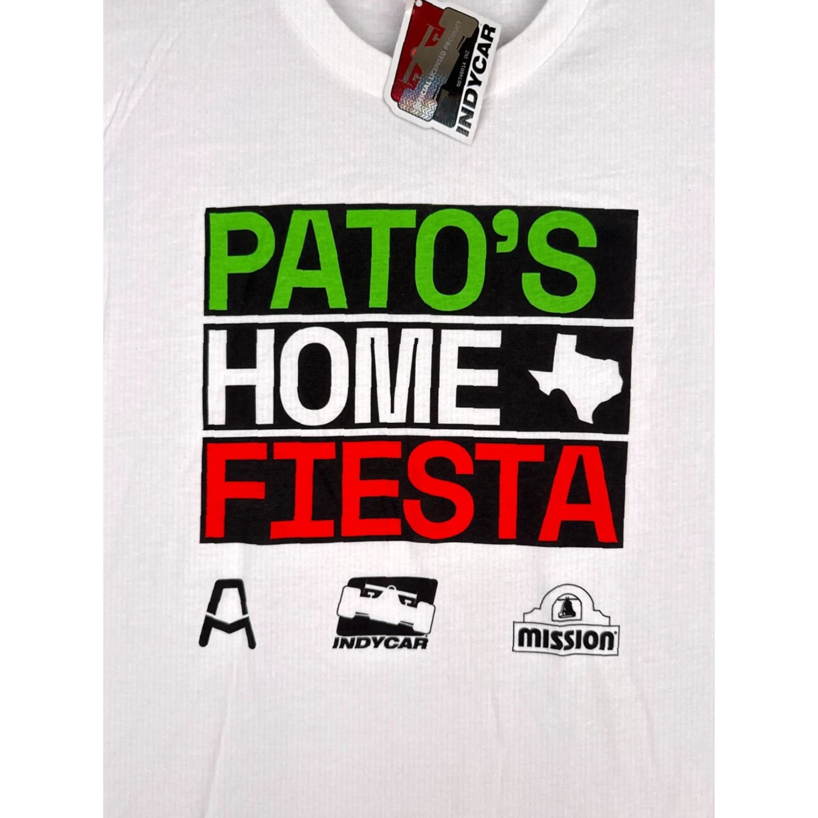 Vintage Indycar Shirt Adult Medium White Patos Home Fiesta Pato O'Ward Short Sleeve Legends Global Merchandise T-Shirt Men Cars Racing 2020s Modern Logo Size US M / EU 48-50 / 2 - 6 Thumbnail