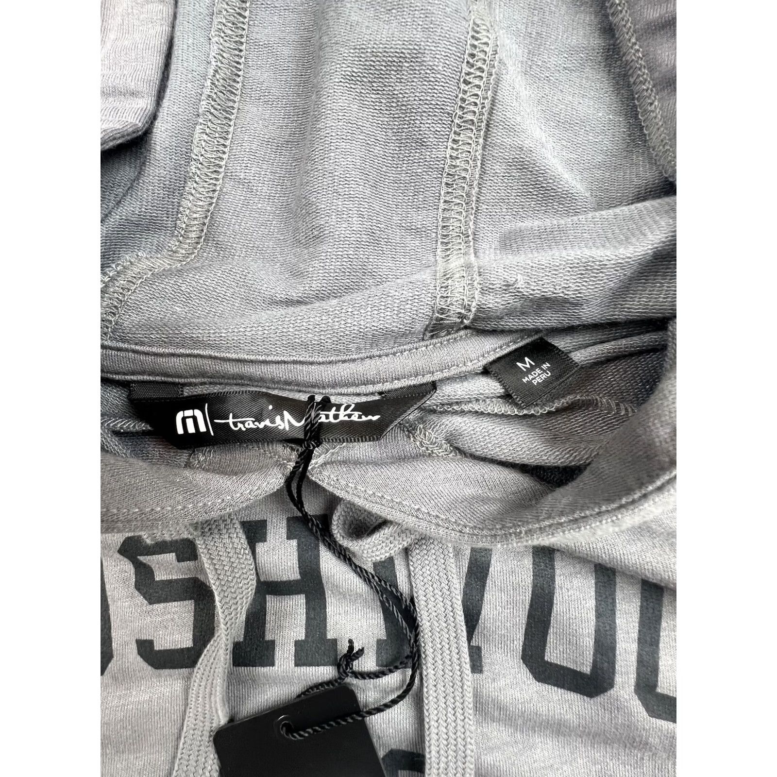 TravisMathew Travis Mathew Hoodie Mens Medium Gray Bushwood Golf Graphic Pullover Sweatshirt Size US M / EU 48-50 / 2 - 3 Thumbnail