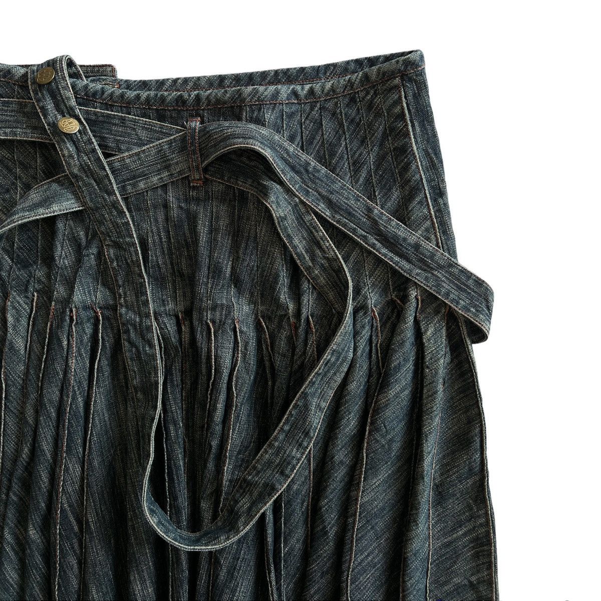 Jean Paul Gaultier × Vintage VINTAGE JEAN PAUL GAULTIER ASYMMETRIC DENIM SKIRT Size 30" / US 8 / IT 44 - 13 Thumbnail
