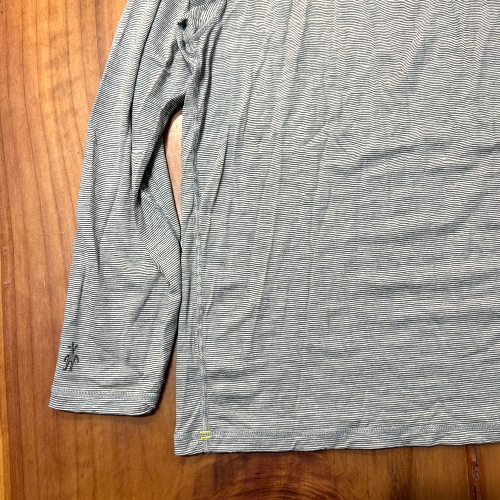 Smartwool SmartWool Shirt Mens XL Gray Men Striped Knit Merino Crew neck Long Sleeve CC27 Size US XL / EU 56 / 4 - 6 Thumbnail