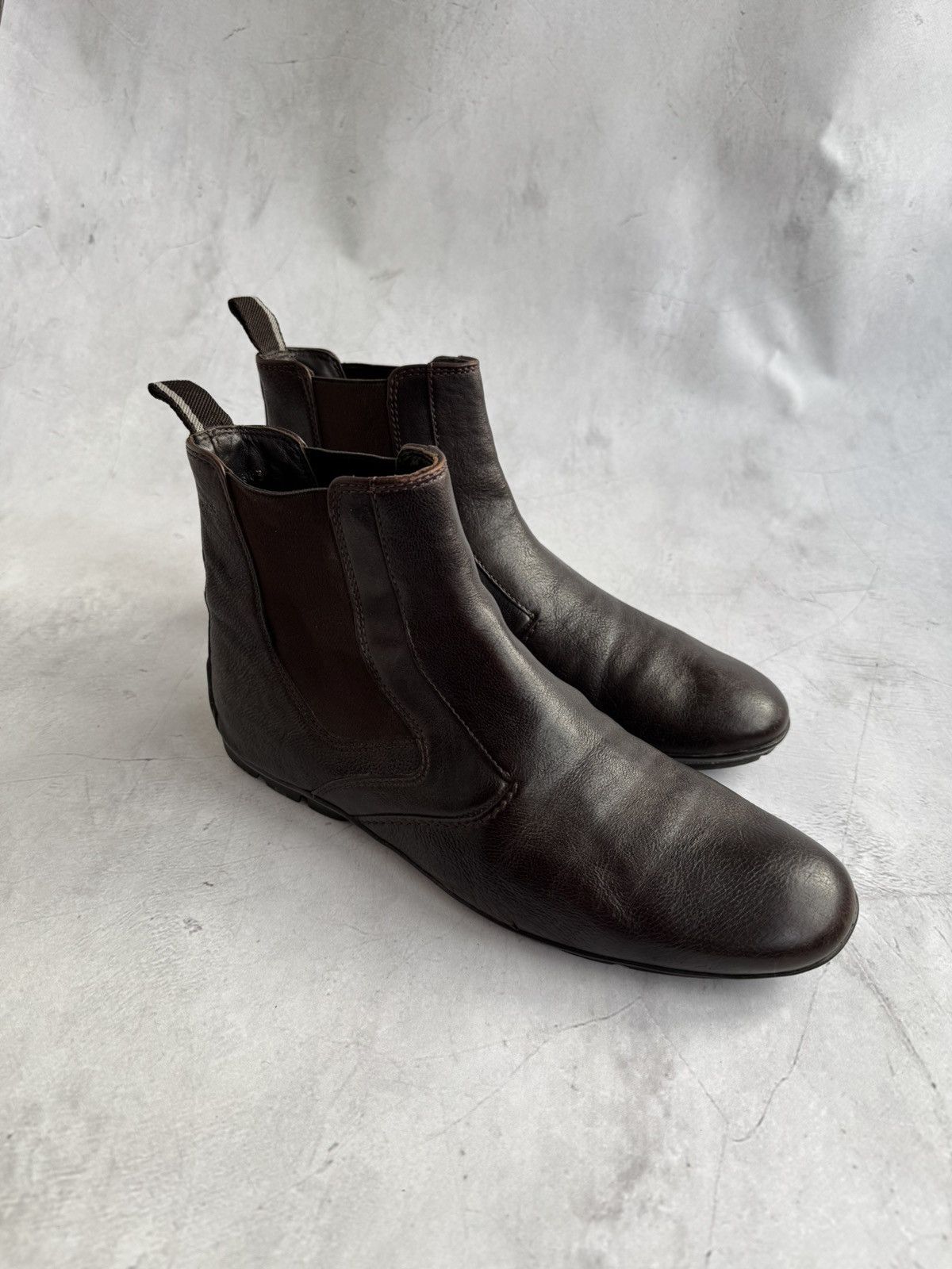 Hugo Boss Hugo Boss Brown Leather Chelsea Boots Size US 8 / EU 41 - 8 Thumbnail