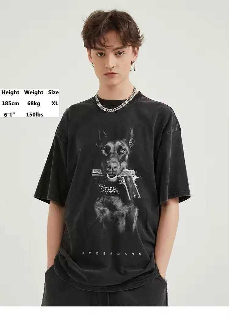 Japanese Brand × Vintage unisex t-shirt in gangster style. Size US XL / EU 56 / 4 - 3 Thumbnail