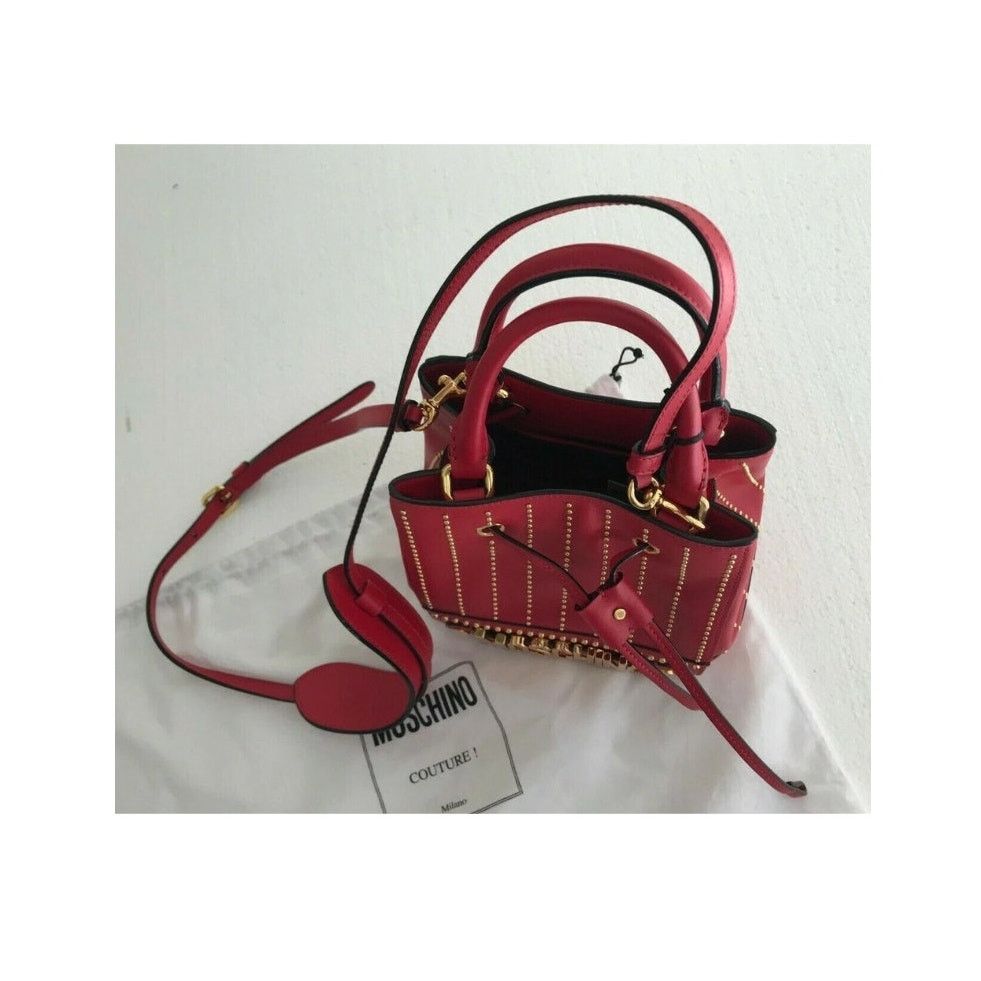 Moschino SS17 Moschino Couture Jeremy Scott Gold LEATHER BUCKET BAG Size ONE SIZE - 6 Thumbnail
