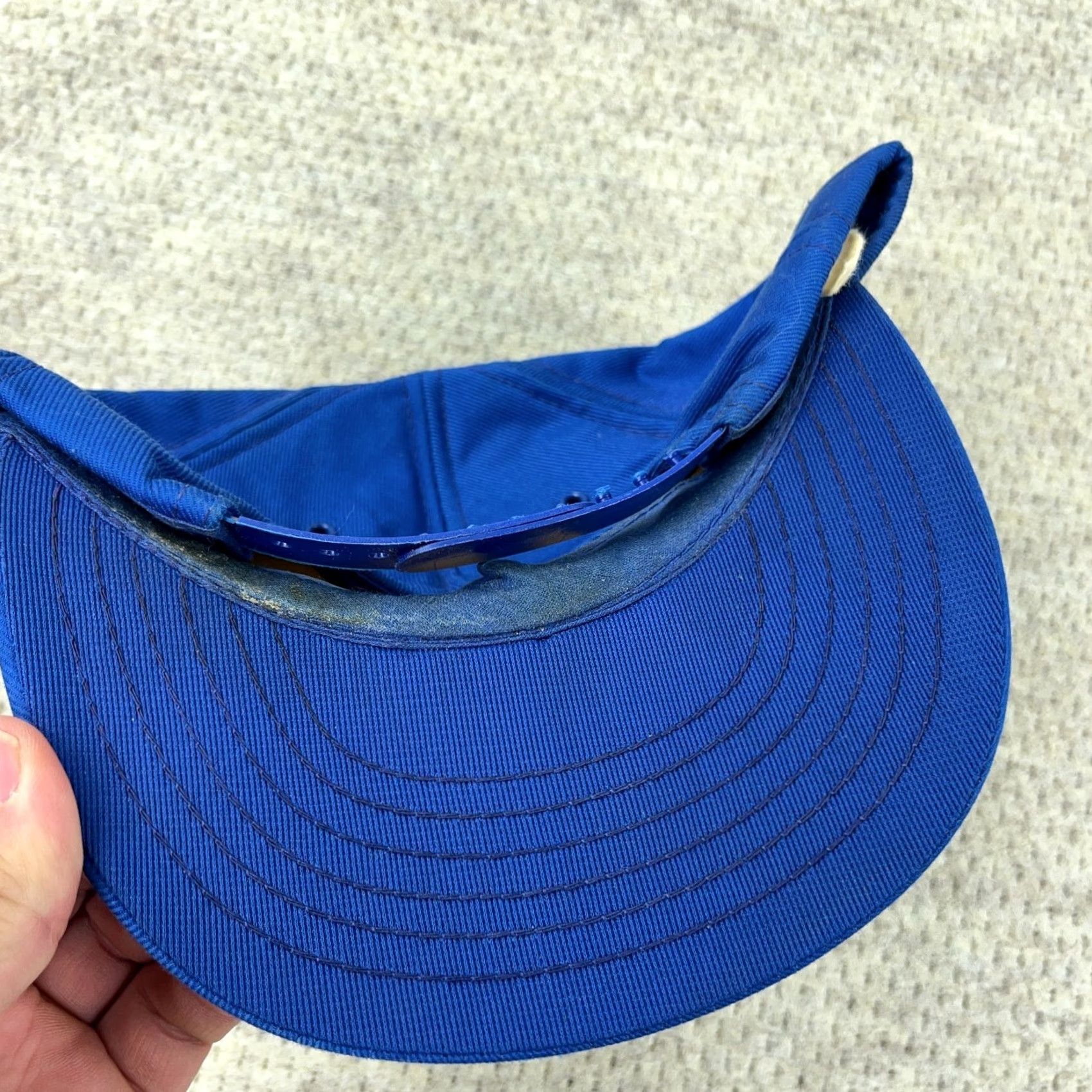 Vintage VINTAGE Ashland Petroleum Trucker Hat Cap Snapback Made In USA 80s Patch Oil Gas Blue One Size Mens Adjustable Breathable Twill Cotton Polyester Hat Size ONE SIZE - 4 Thumbnail