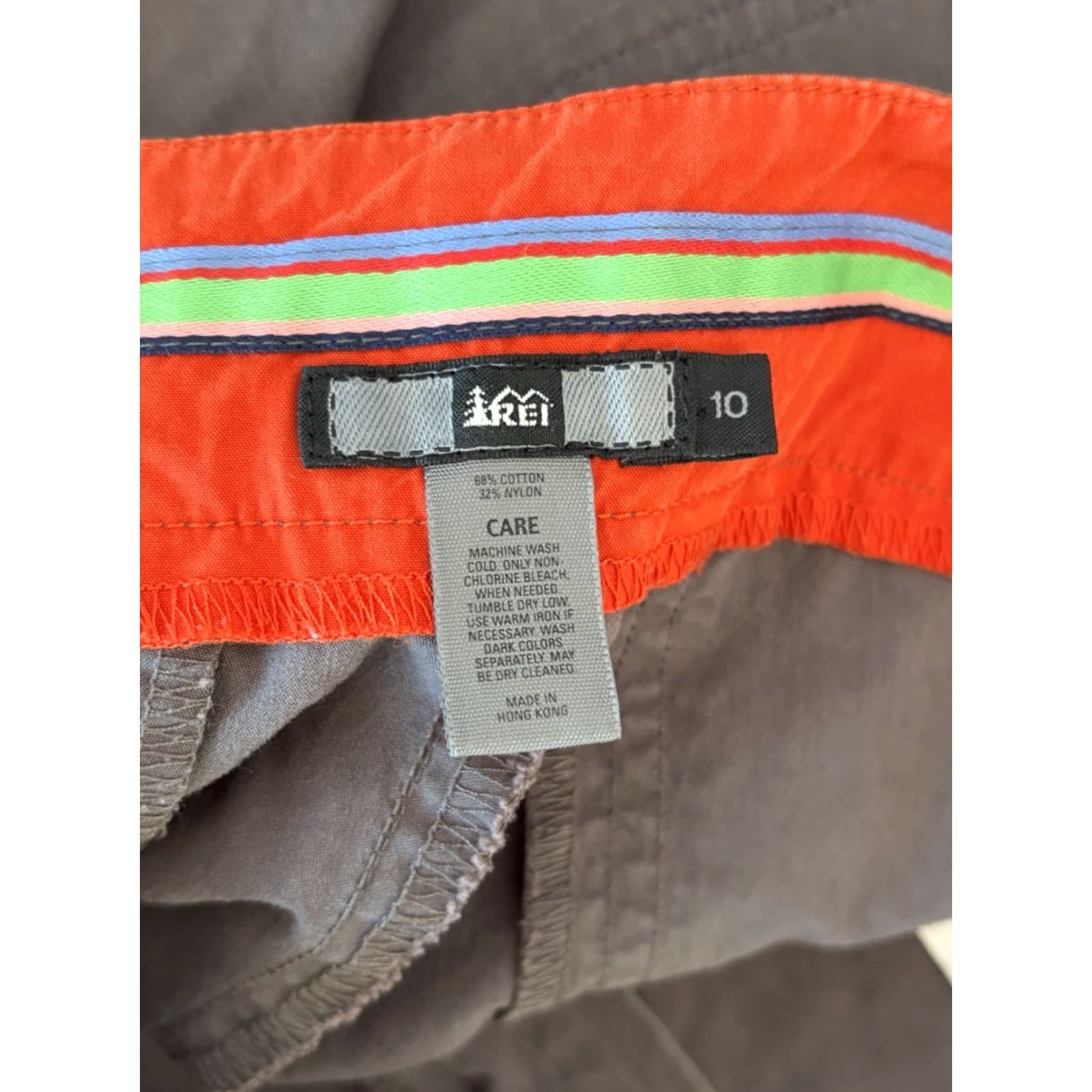 Vintage REI Shorts Womens Gray Hiking Casual size 10 Size 32" / US 10 / IT 46 - 6 Thumbnail