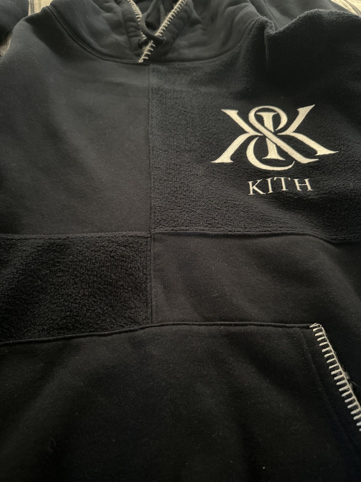 Kith Kith Panelled Nelson Hoodie ‘Dark Blue’ Size US M / EU 48-50 / 2 - 6 Thumbnail