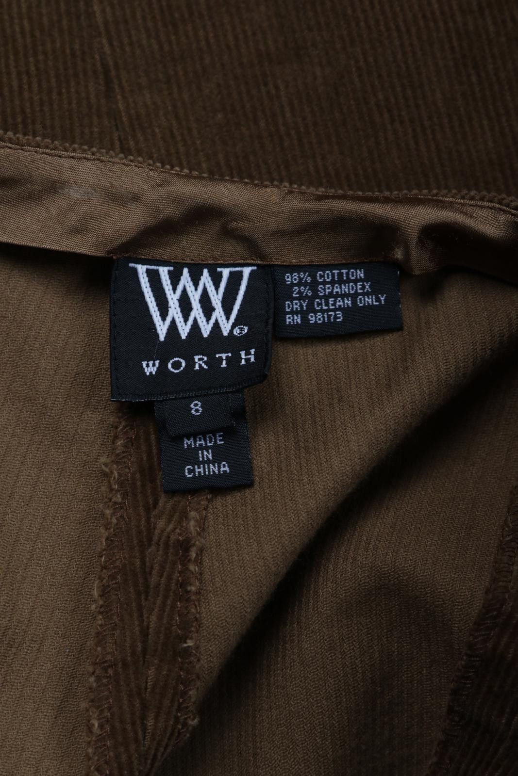 Worthington 2010's Worth Corduroy Straight-Leg-Pant Size 31" - 4 Thumbnail