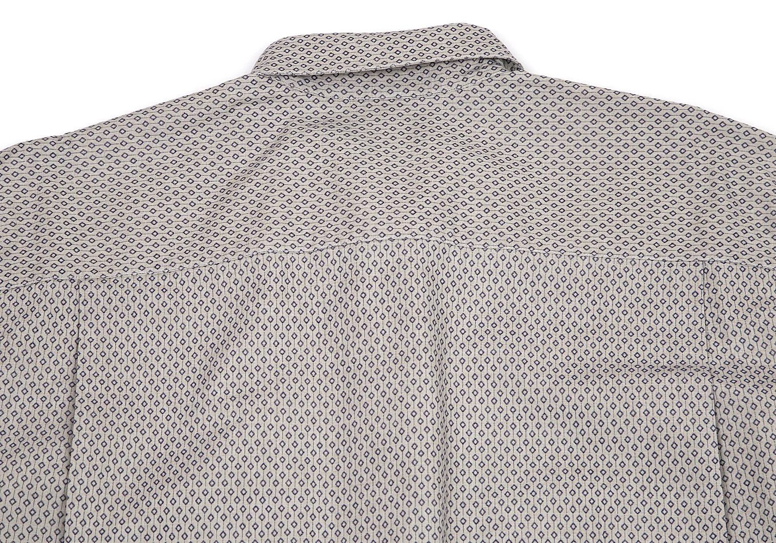 Emporio Armani Button-Down Shirt with Pattern in Gray and Navy, Size L Size US L / EU 52-54 / 3 - 14 Thumbnail