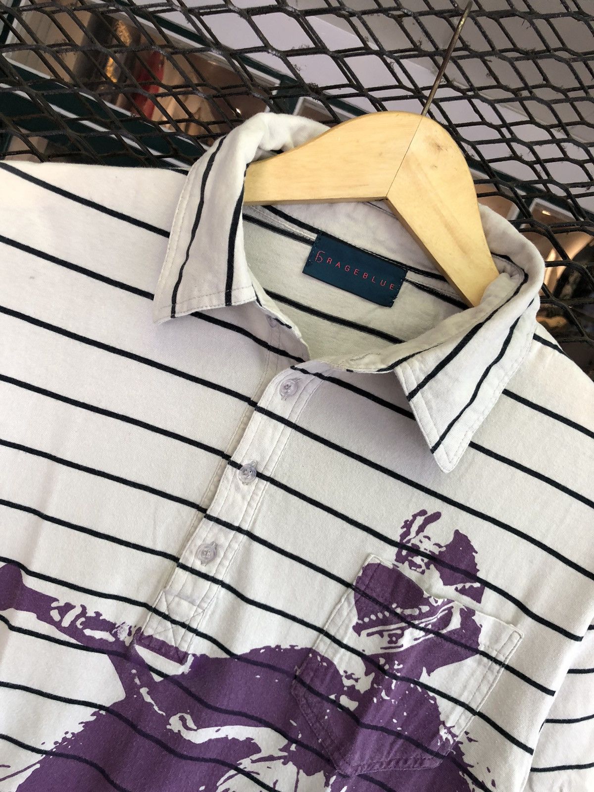 Hysteric Glamour × If Six Was Nine × Japanese Brand JAPANESE GRAGEBLUE POEM SHIRT IFSIXWASNINESTYLE Size US M / EU 48-50 / 2 - 4 Thumbnail