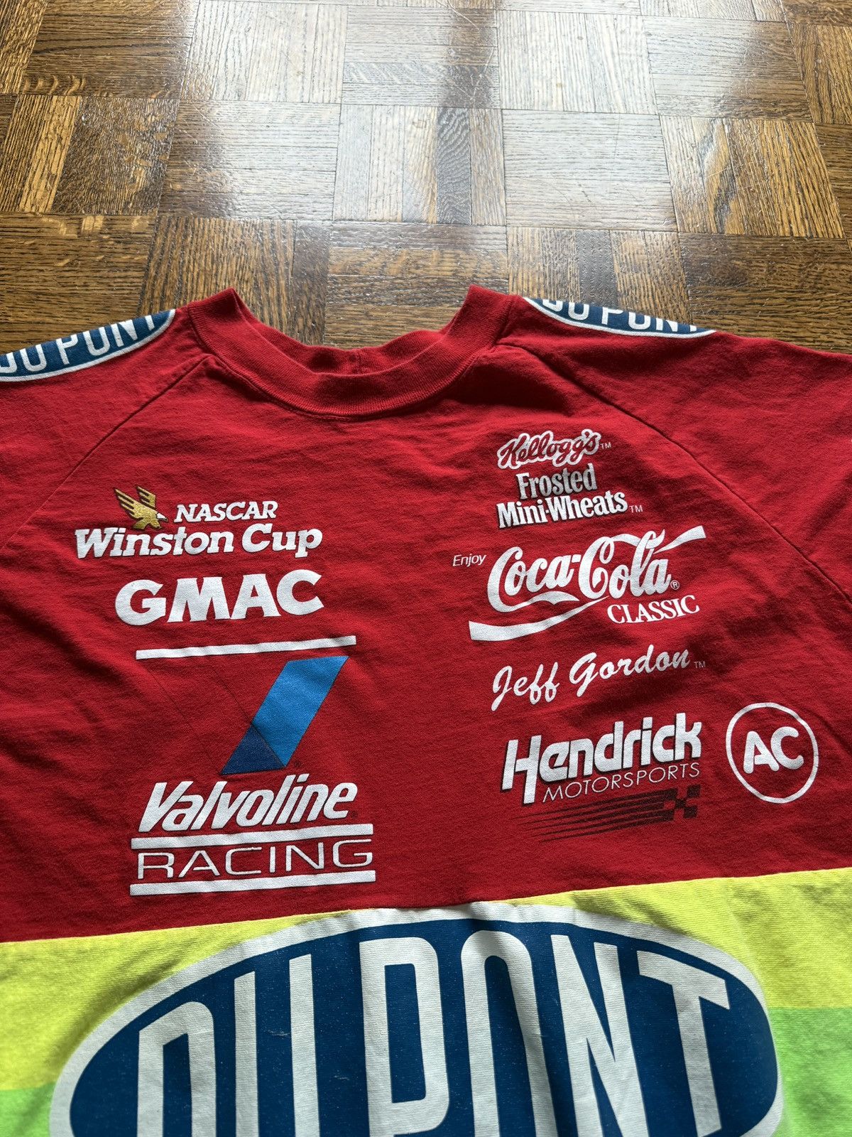 Vintage Vintage 90s Nascar AOP Jeff Gordon Graphic Tee Size US XL / EU 56 / 4 - 6 Thumbnail