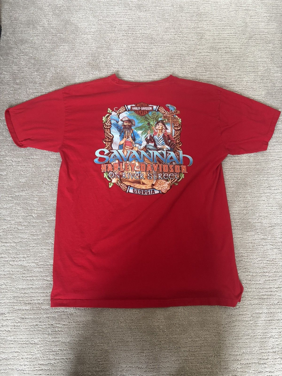 Harley Davidson Savannah GA Harley Davidson Tee Size US L / EU 52-54 / 3 - 1 Thumbnail