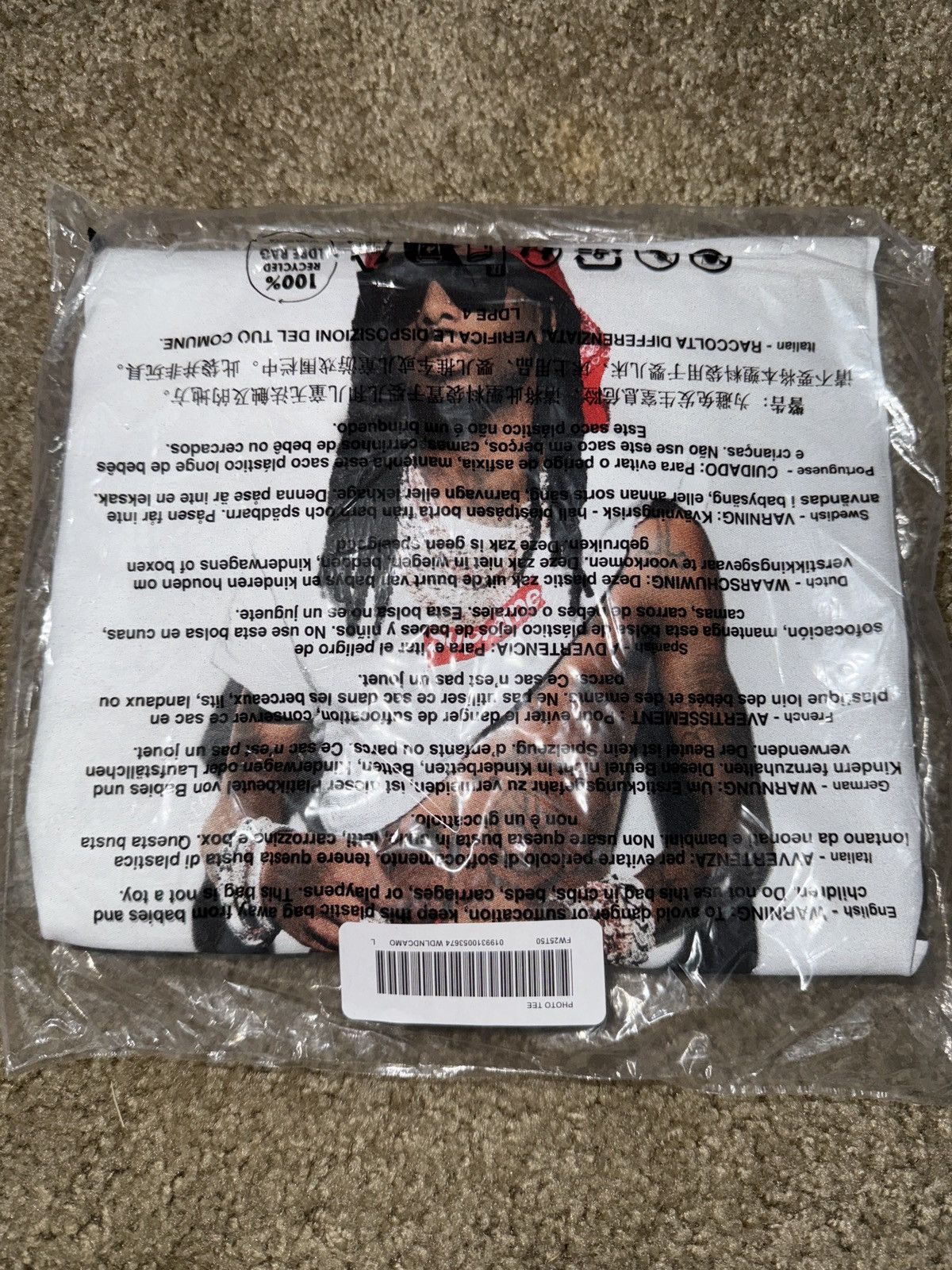 Supreme Supreme Playboi Carti Tee Size US L / EU 52-54 / 3 - 2 Thumbnail