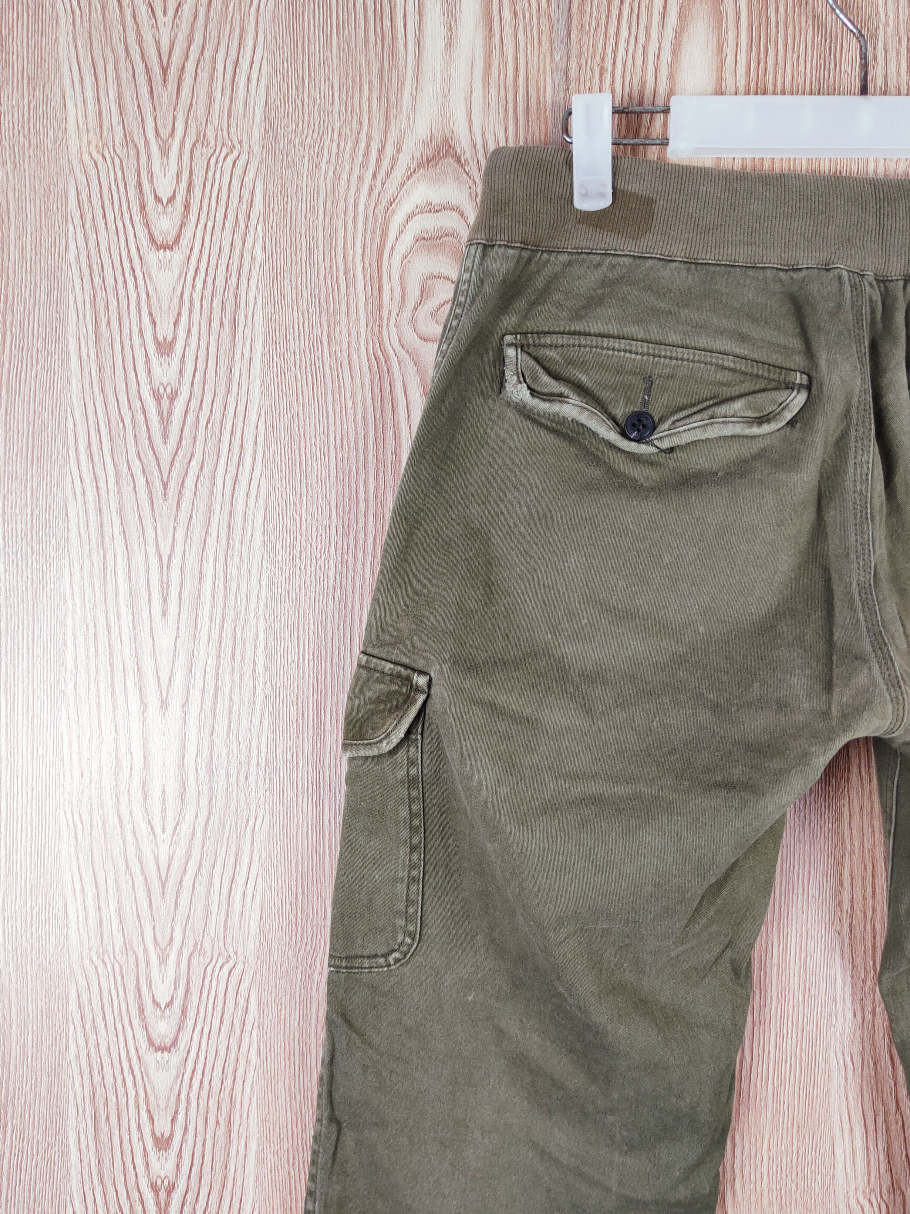 Japanese Brand Russell Athletic Olive Multipocket Cargo Pants #W194 Size US 31 - 9 Thumbnail