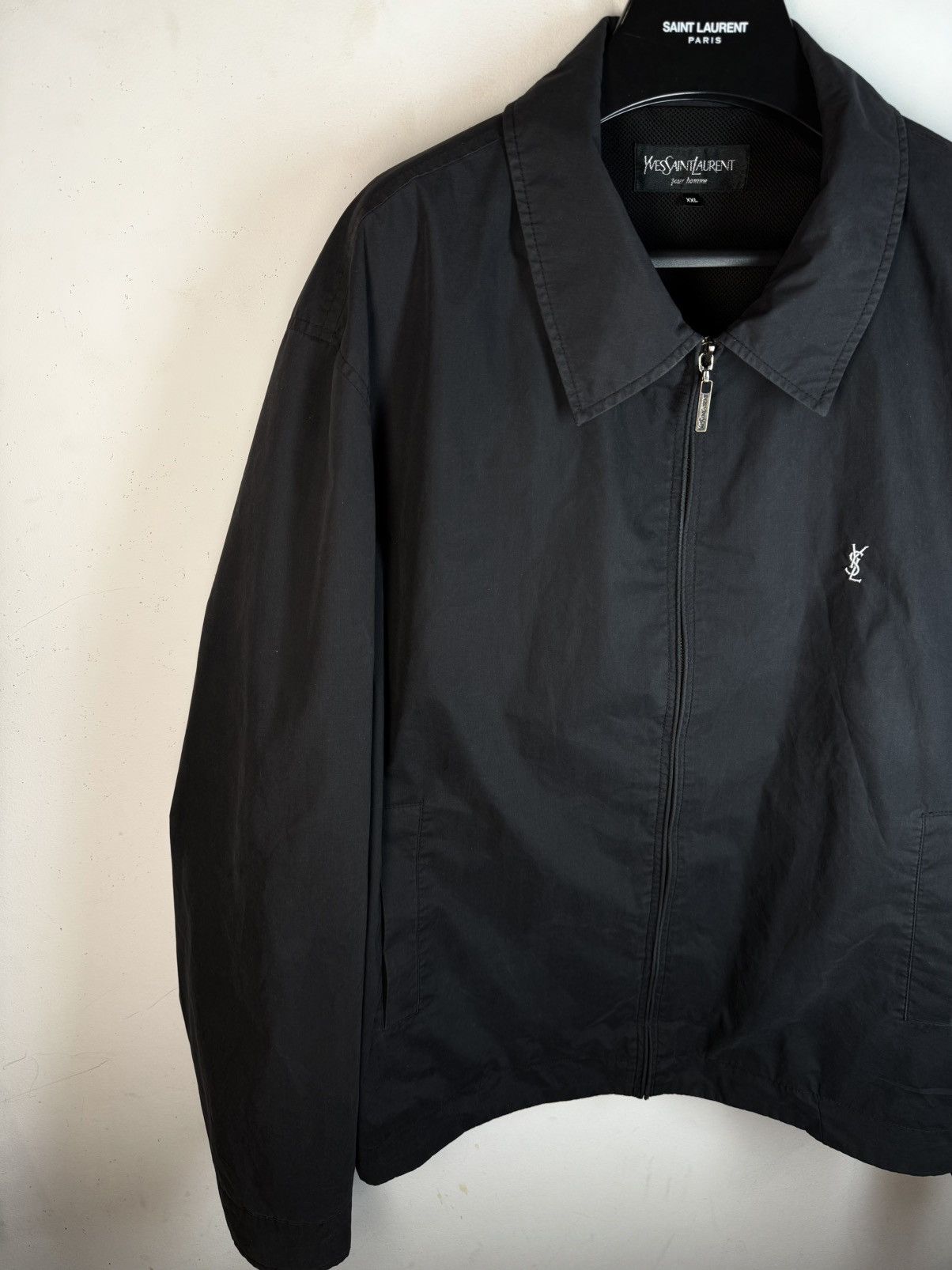 Yves Saint Laurent Black YSL Jacket Classic Bomber Size US XXL / EU 58 / 5 - 10 Thumbnail