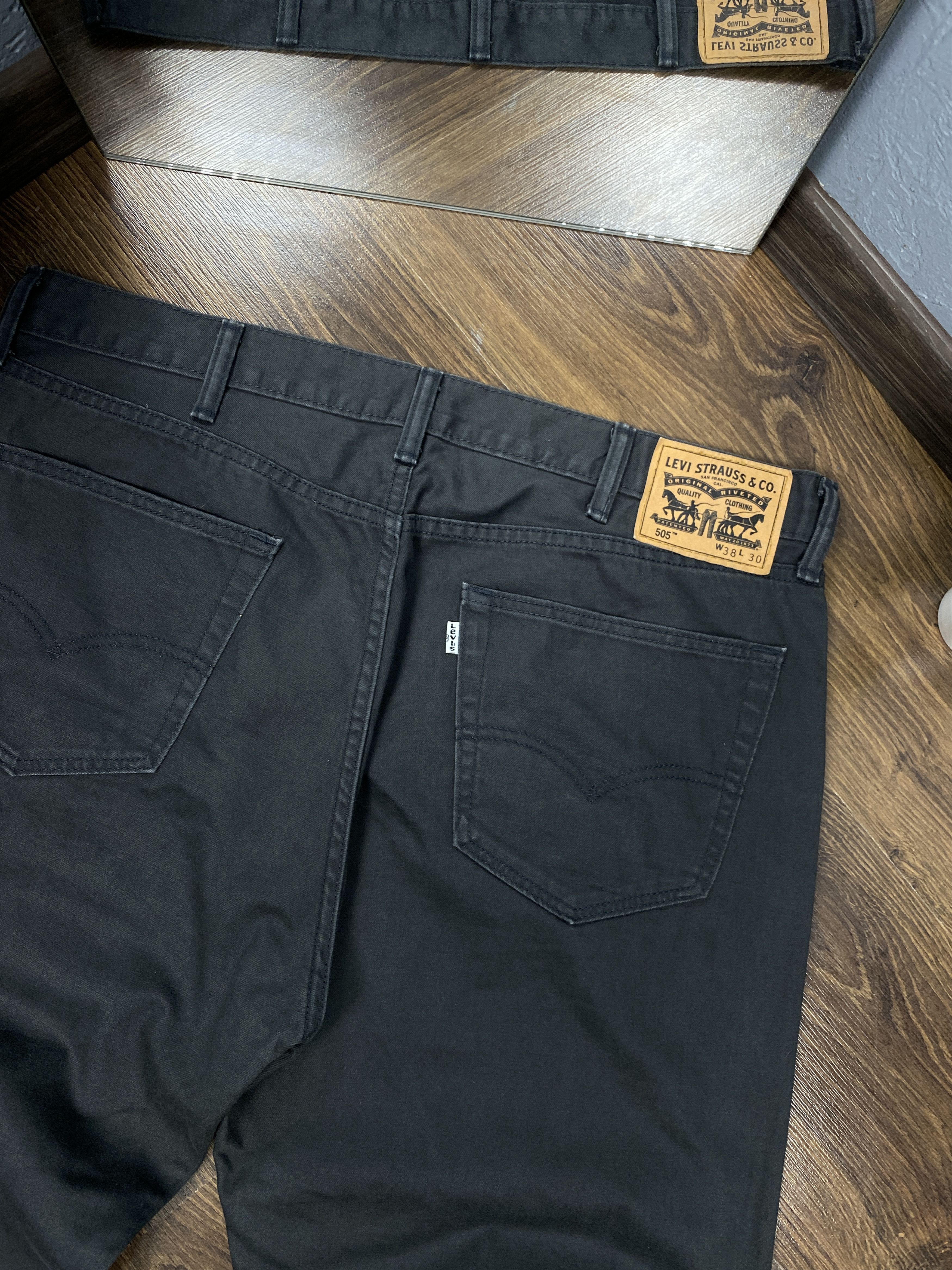 Levi's Levi's 505 vintage mens jeans denim pants Size US 38 / EU 54 - 2 Thumbnail