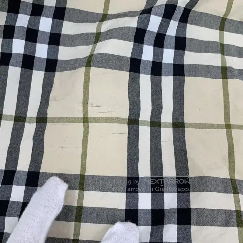Burberry Burberry Khaki Cotton Women's Short Sleeve Shirt. Size M / US 6-8 / IT 42-44 - 6 Thumbnail