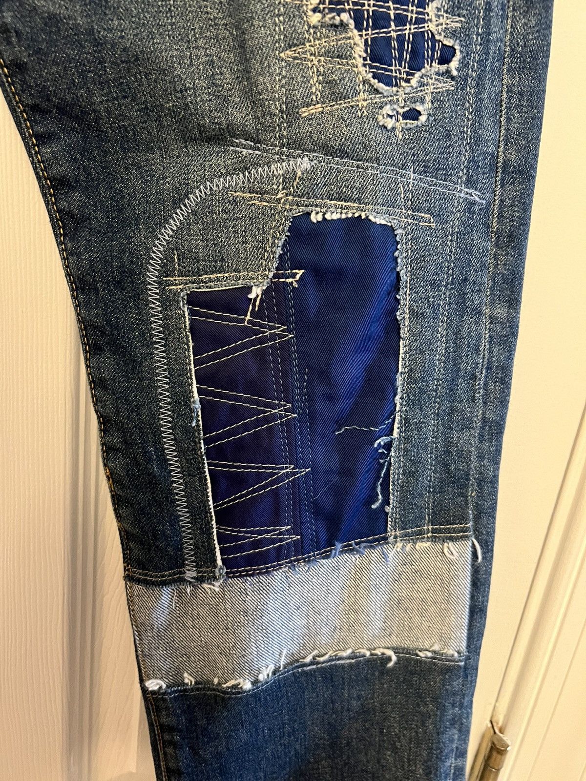 Comme des Garcons Junya Watanabe Commes Des Garçons Patchwork Jeans Brand New Size US 34 / EU 50 - 3 Thumbnail