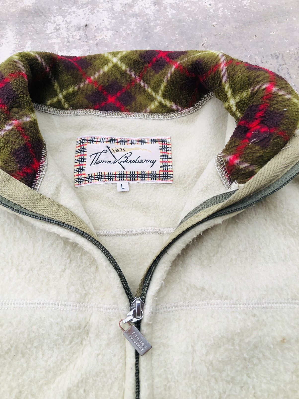 Burberry × Vintage thomas burberry jacket buckle neck Size US L / EU 52-54 / 3 - 8 Thumbnail
