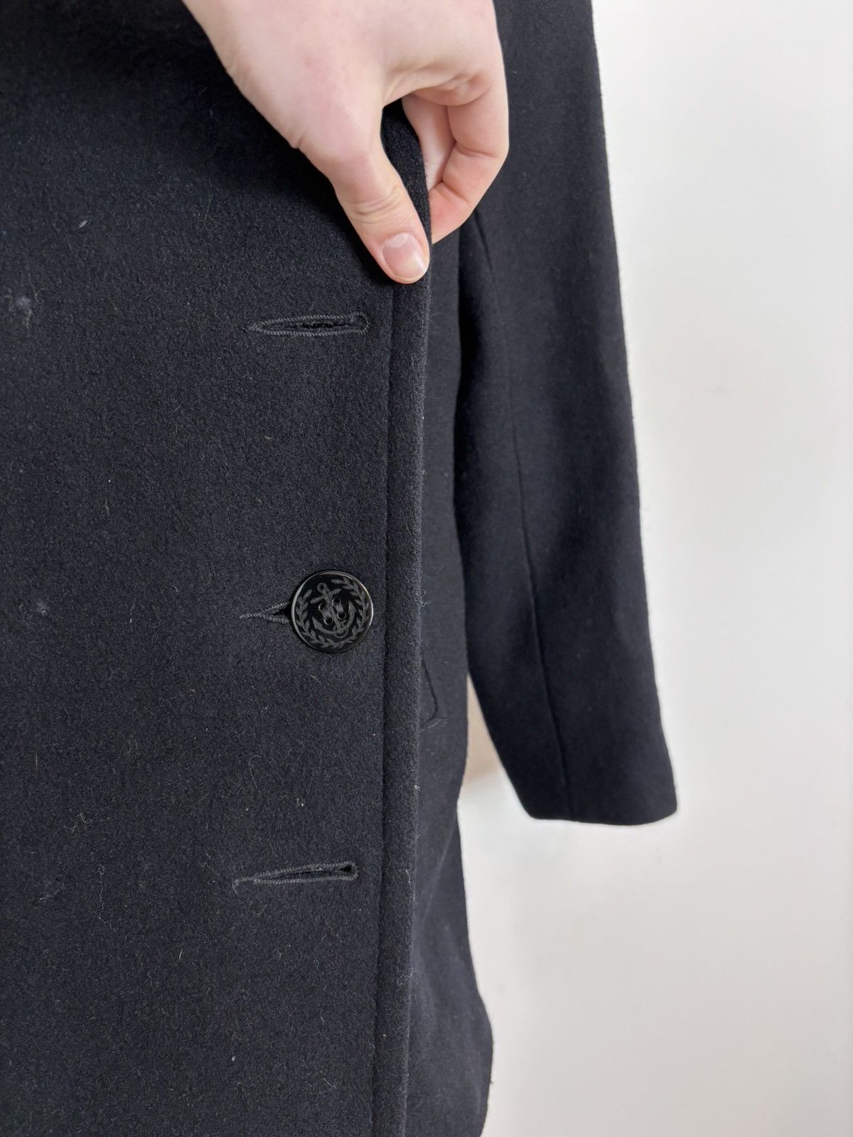 Schott Schott Bros U.S. 754W Women’s Black Wool Blend Peacoat Size S / US 4 / IT 40 - 8 Thumbnail