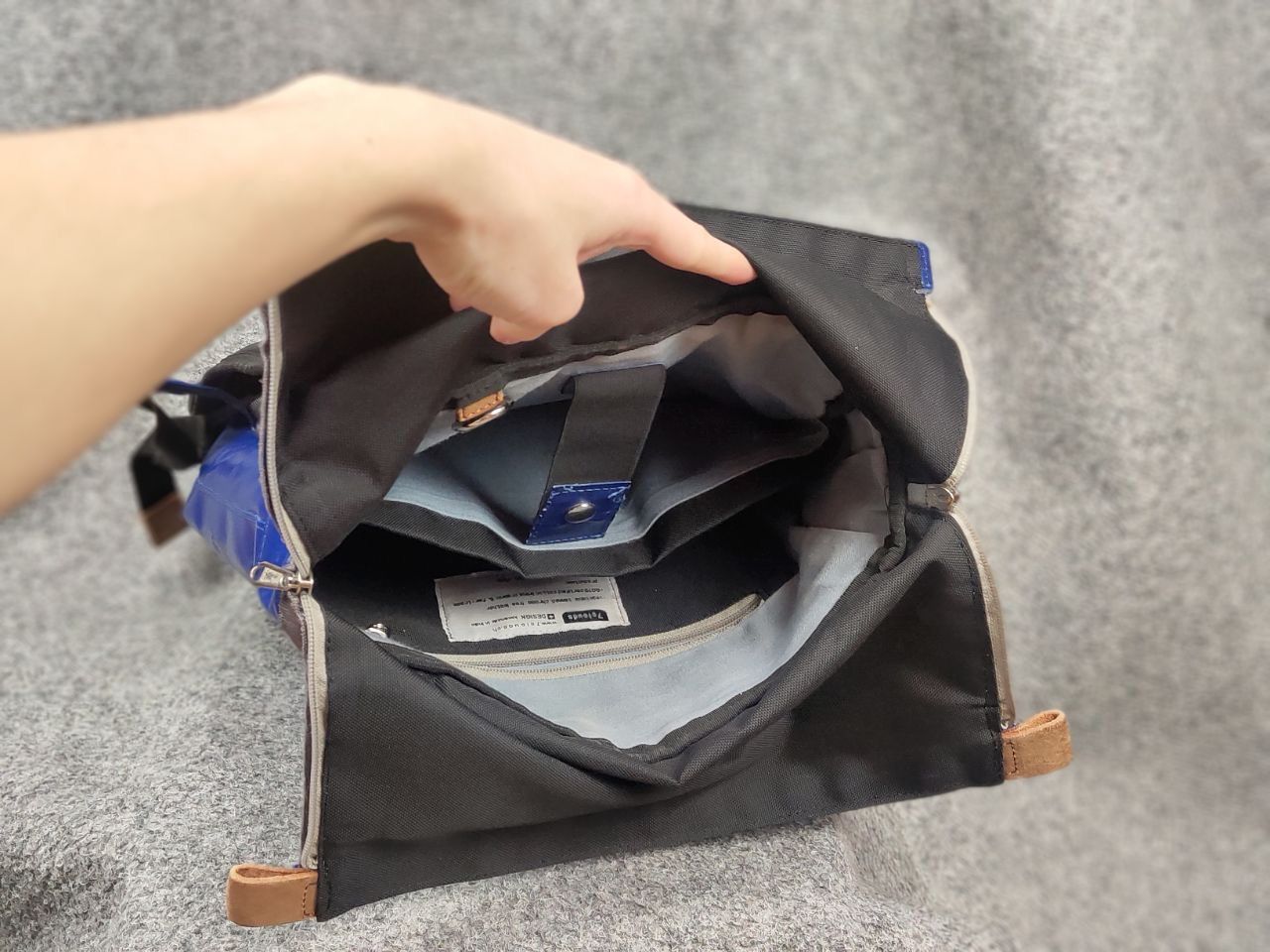 Japanese Brand 7Clouds Design Shopper Backpack Blue Japan Style Size ONE SIZE - 13 Thumbnail