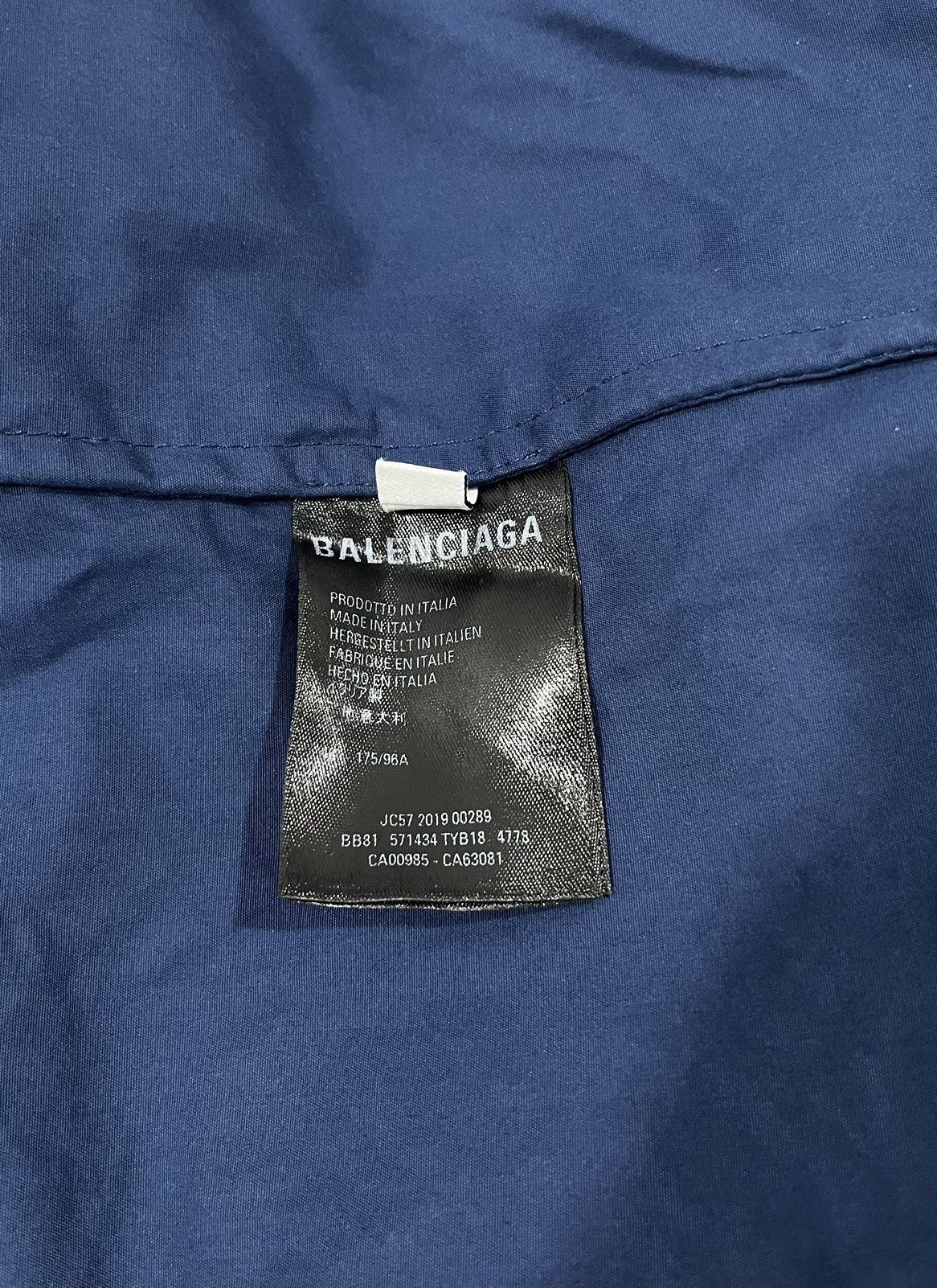 Balenciaga 🛎️Need gone🛎️ Balenciaga Blue White Zip-up Jacket Size US XL / EU 56 / 4 - 8 Thumbnail