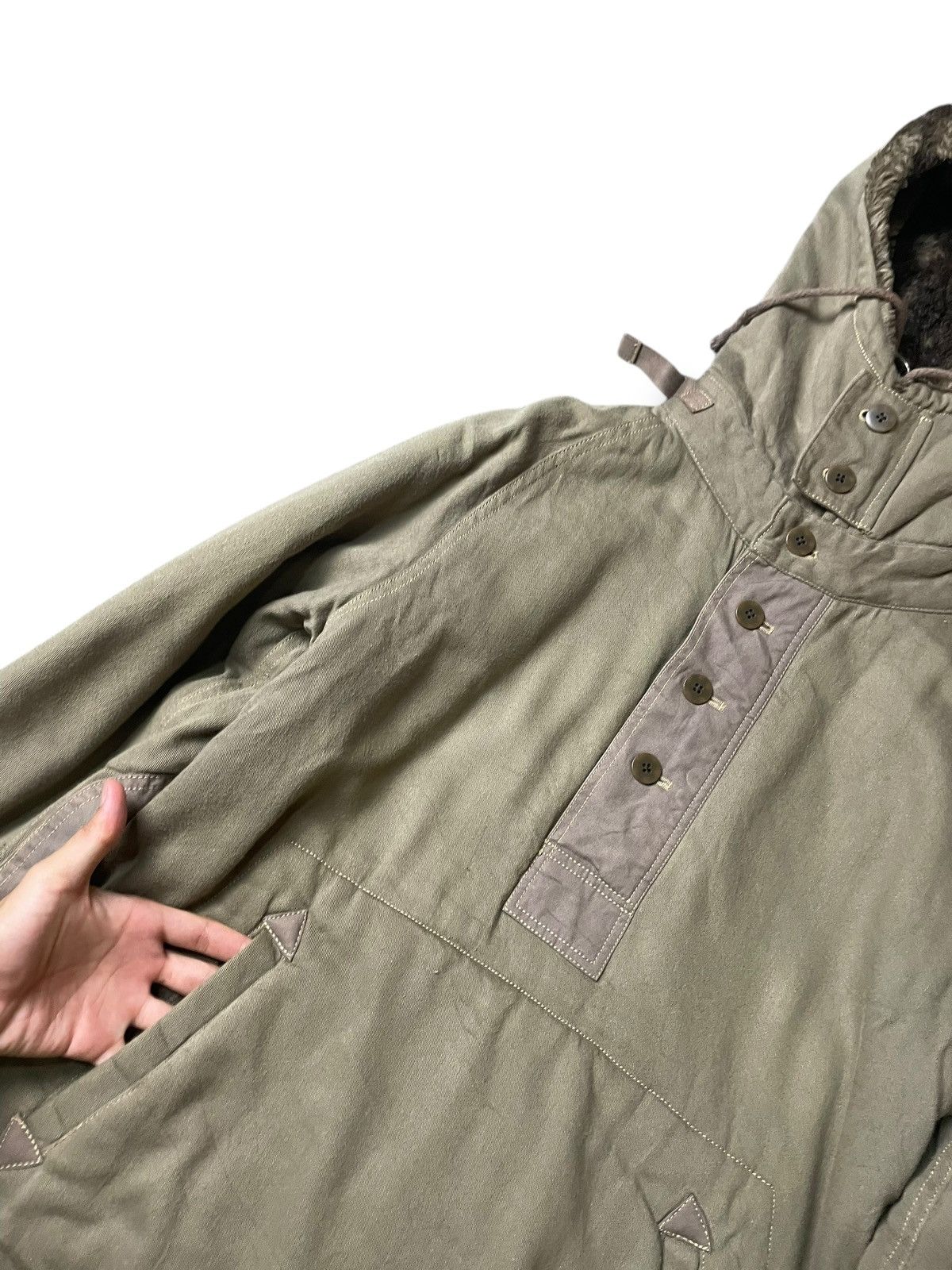 Beams Plus × Japanese Brand × Vintage BEAMS JAPAN Thermal Insulation Hooded Jacket (101) Size US S / EU 44-46 / 1 - 4 Thumbnail