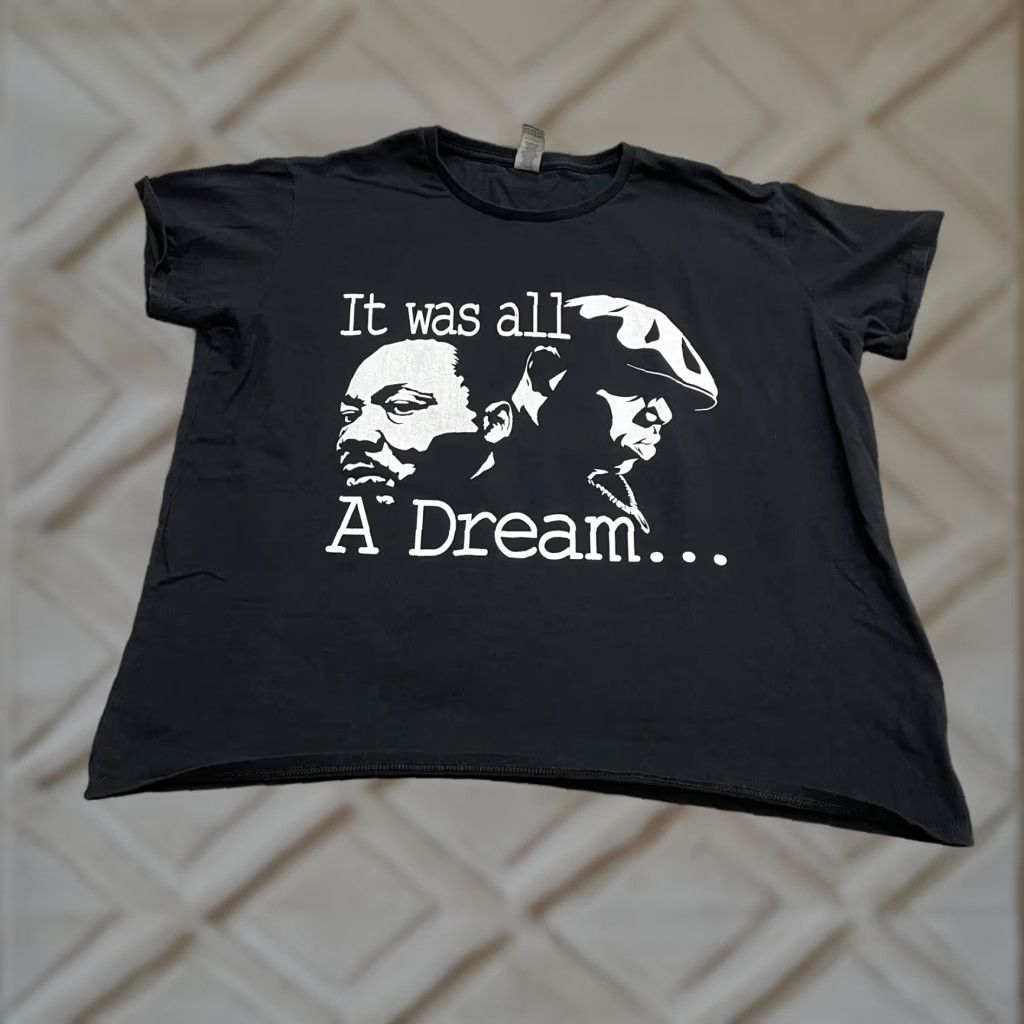 Gildan Gildan T-Shirt 3XL Womens Black Graphic Heavy Cotton MLK And Biggie Size XXL / US 16-18 / IT 52-54 - 1 Thumbnail