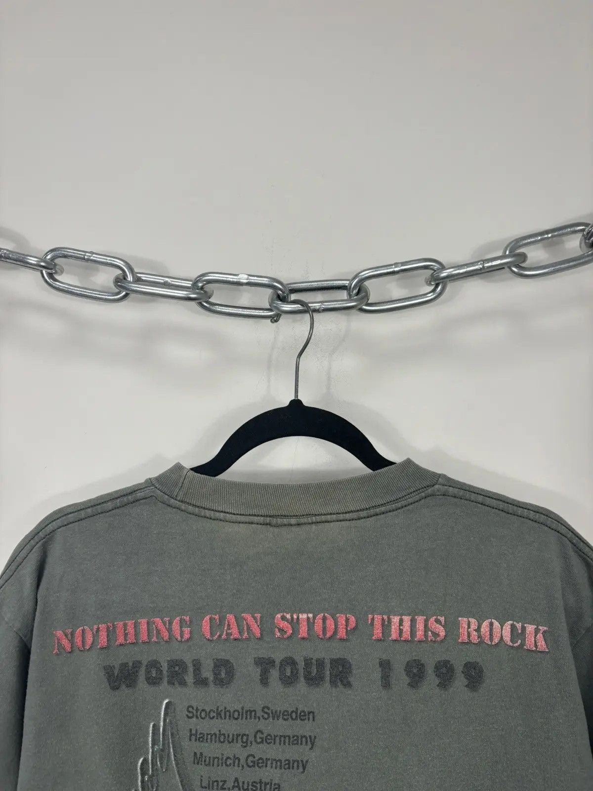 Band Tees × Vintage Vintage Aerosmith 1999 Big Logo Very Rare Rock Tour Tee Size US M / EU 48-50 / 2 - 9 Thumbnail