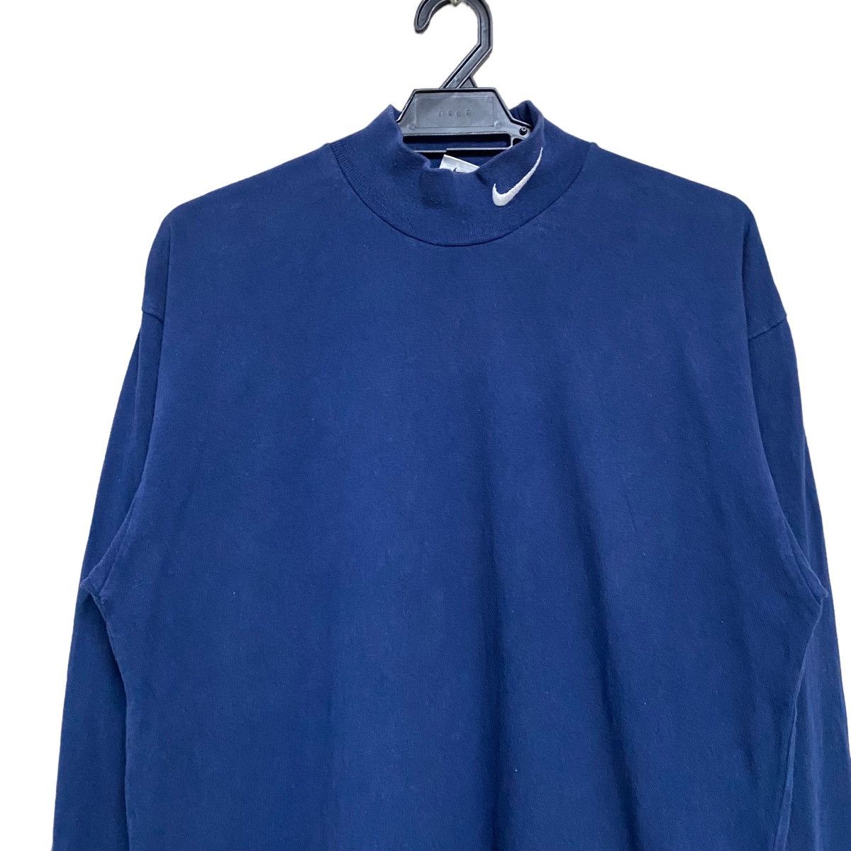 Vintage Vintage 90s Nike Turtleneck Longsleeve Swoosh Size US M / EU 48-50 / 2 - 2 Thumbnail