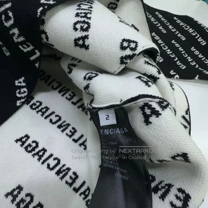 Balenciaga Balenciaga SS22 Black Logo Long Sleeve Knitwear. Size US M / EU 48-50 / 2 - 4 Thumbnail