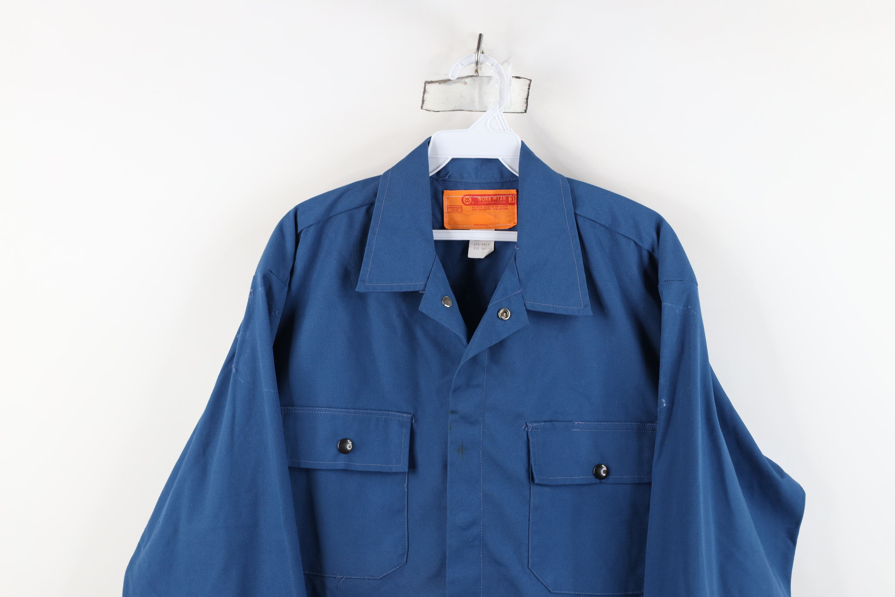 Vintage Vintage 70s Streetwear Workwear Mechanic Button Shirt Jacket Size US M / EU 48-50 / 2 - 2 Thumbnail