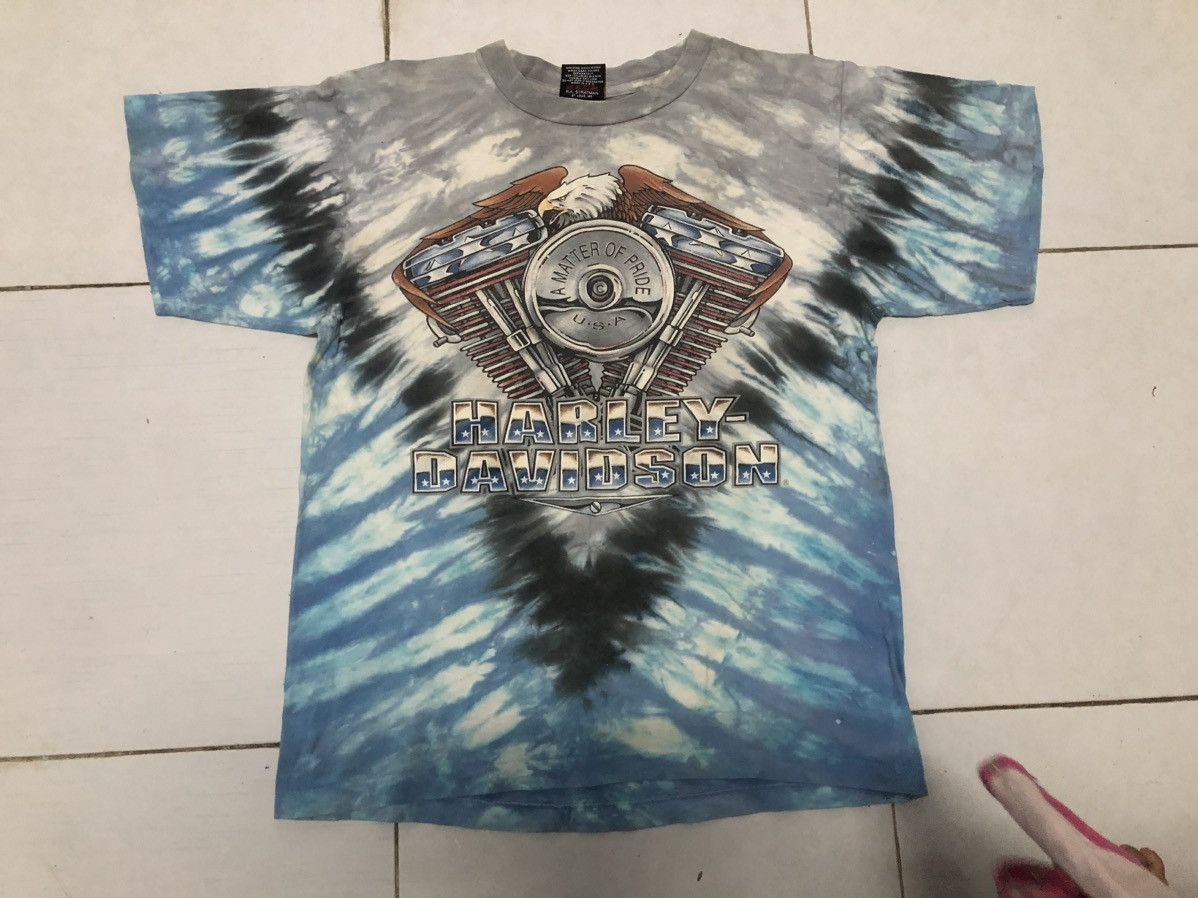 Vintage Vintage 96 harley davidson acid wash Size US M / EU 48-50 / 2 - 6 Thumbnail